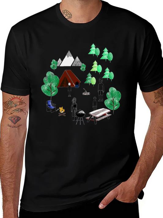 Camping Trip Graphic Tee - Nature Lover T-Shirt