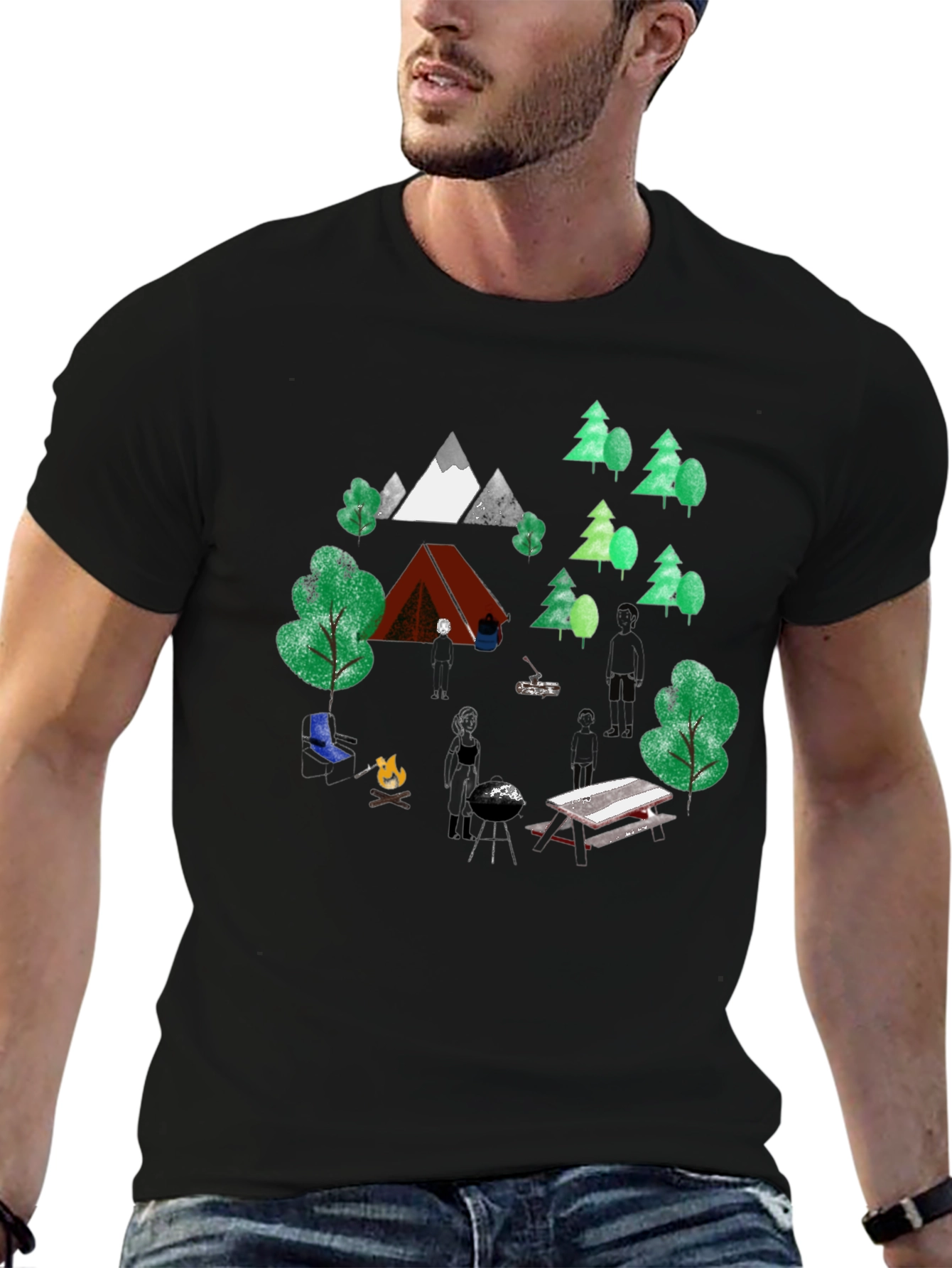 Camping Trip Graphic Tee - Nature Lover T-Shirt