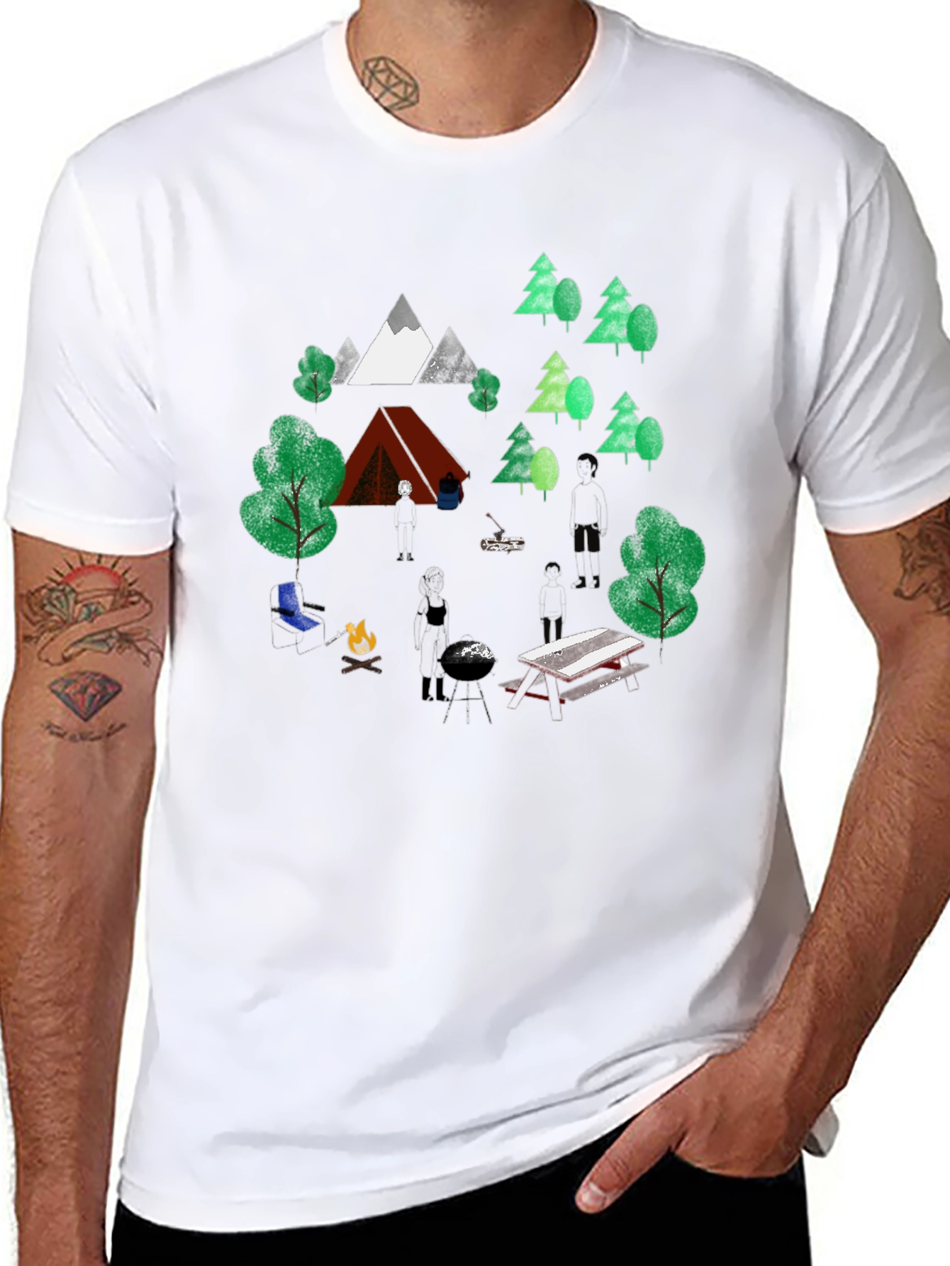 Camping Trip Graphic Tee - Nature Lover T-Shirt