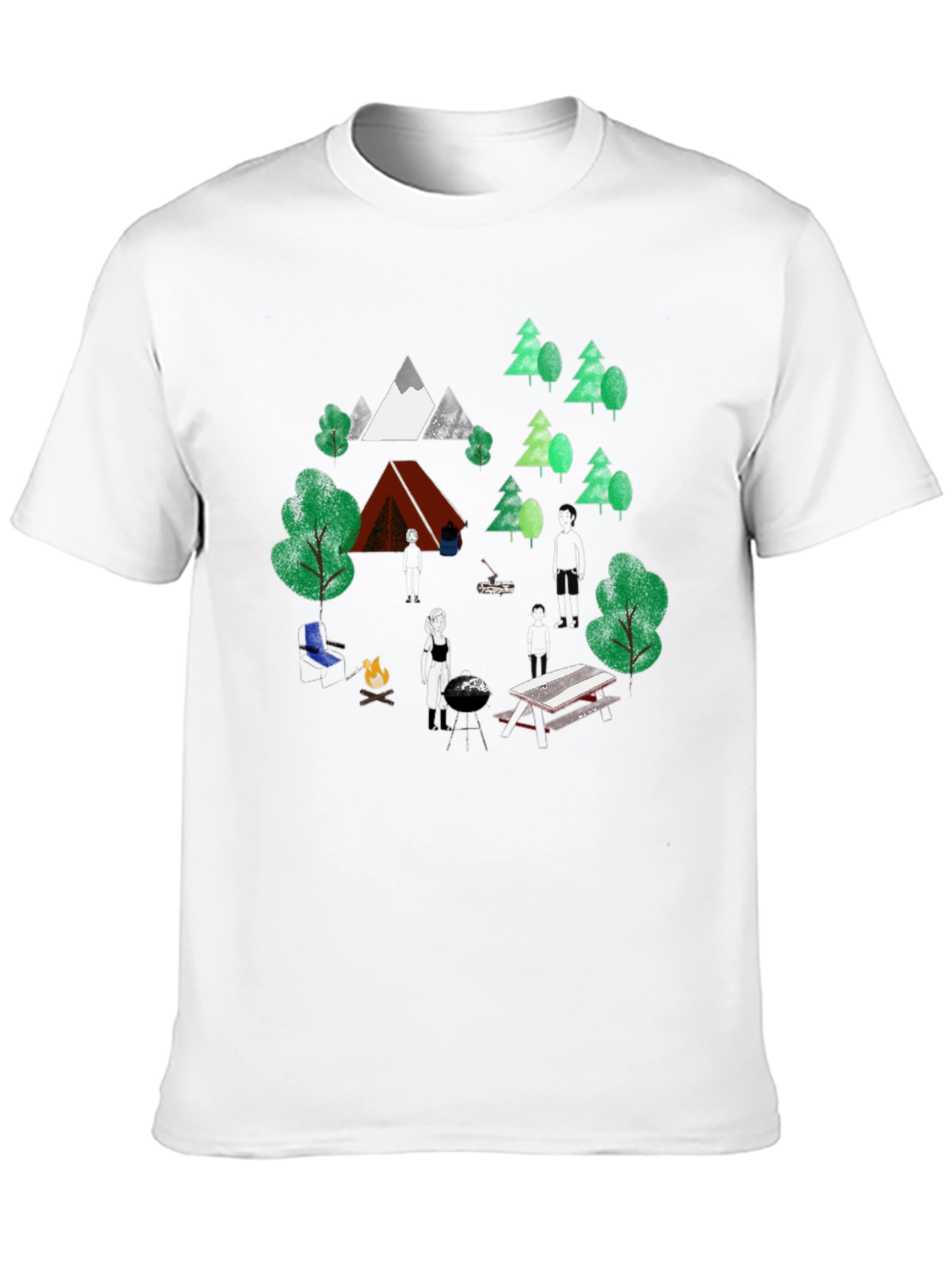 Camping Trip Graphic Tee - Nature Lover T-Shirt