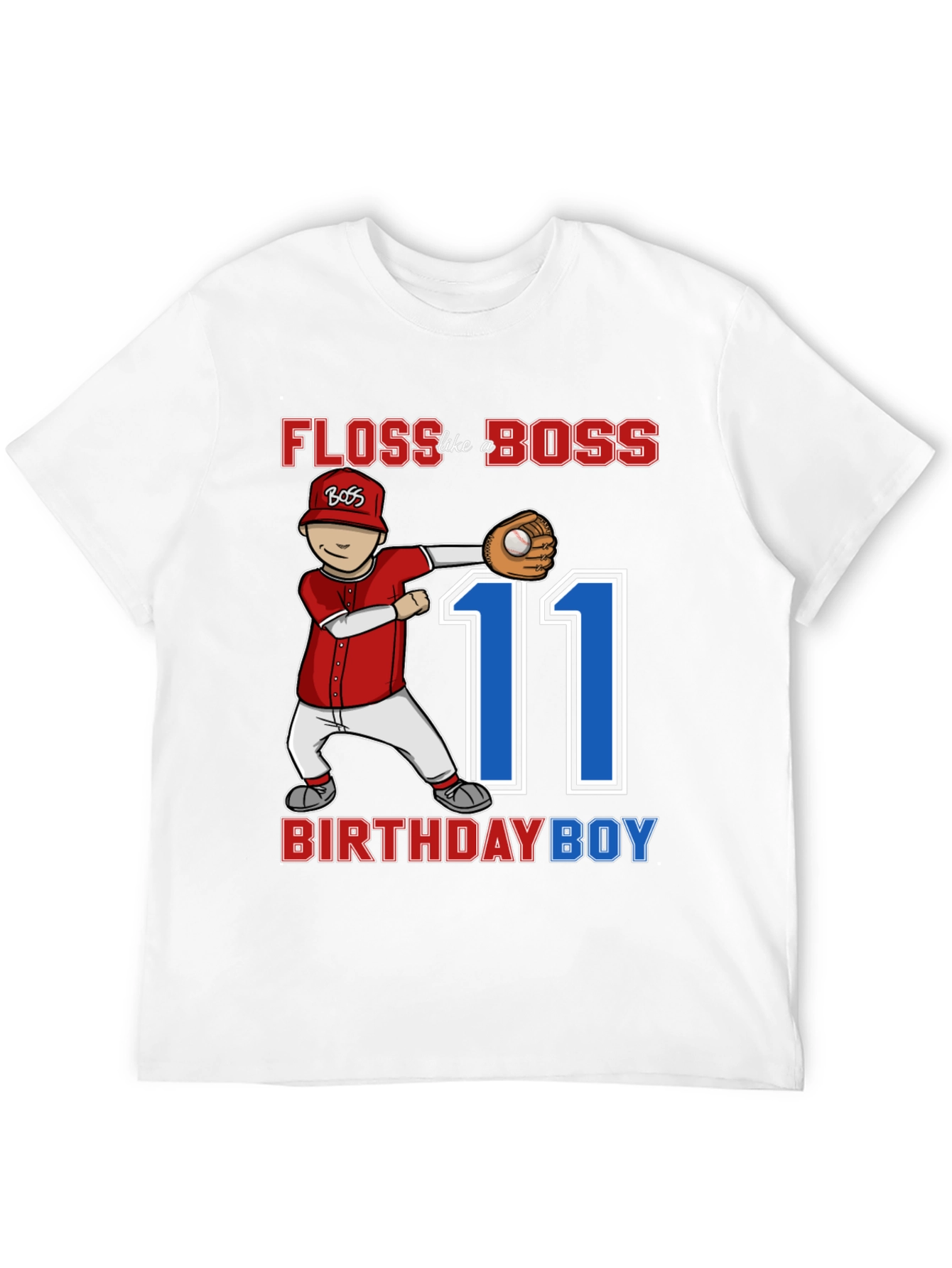 Floss Like a Boss 11th Birthday Boy T-Shirt
