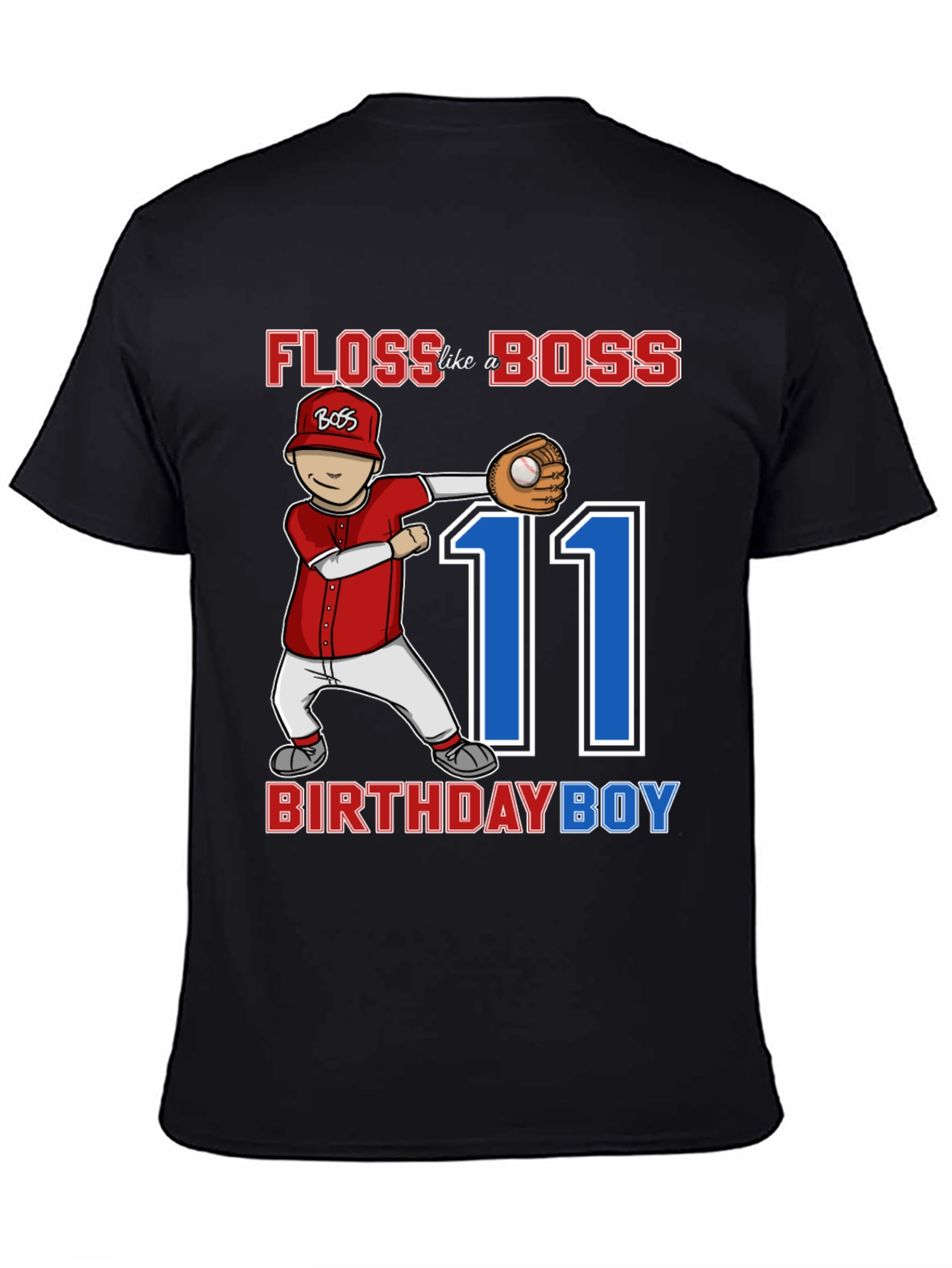 Floss Like a Boss 11th Birthday Boy T-Shirt
