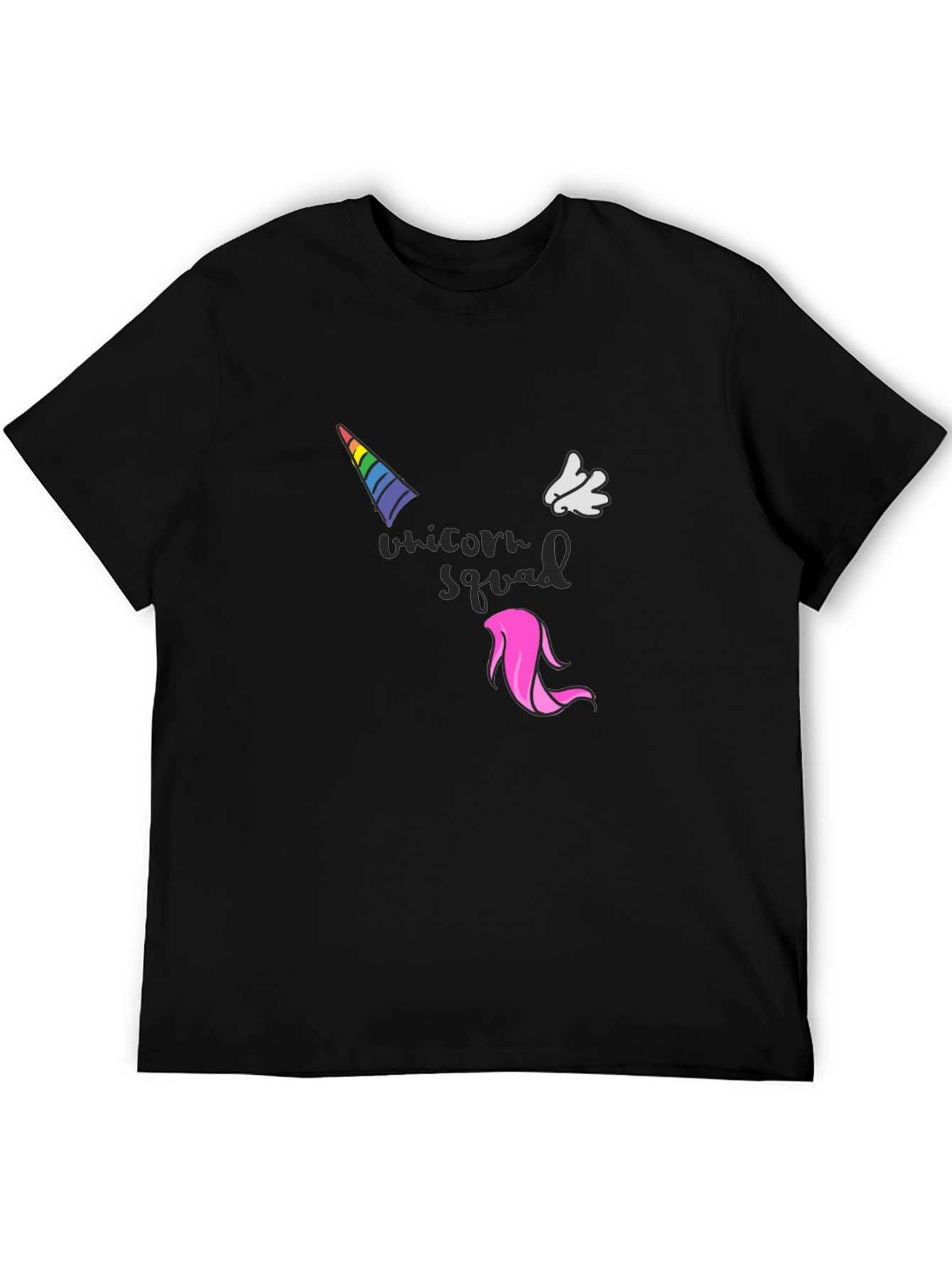 Unicorn Squad Black Graphic T-Shirt