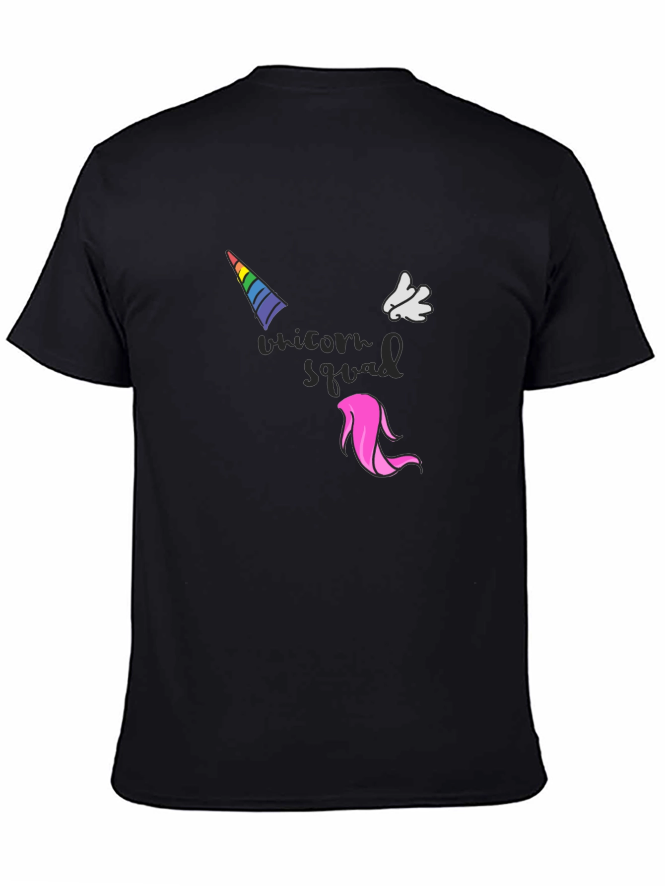 Unicorn Squad Black Graphic T-Shirt