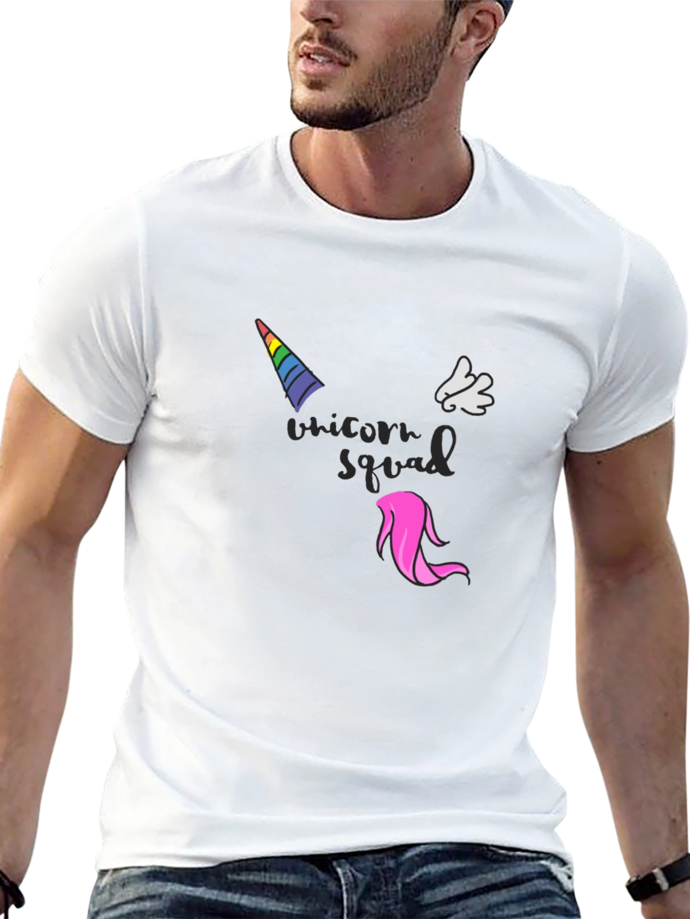 Unicorn Squad Black Graphic T-Shirt