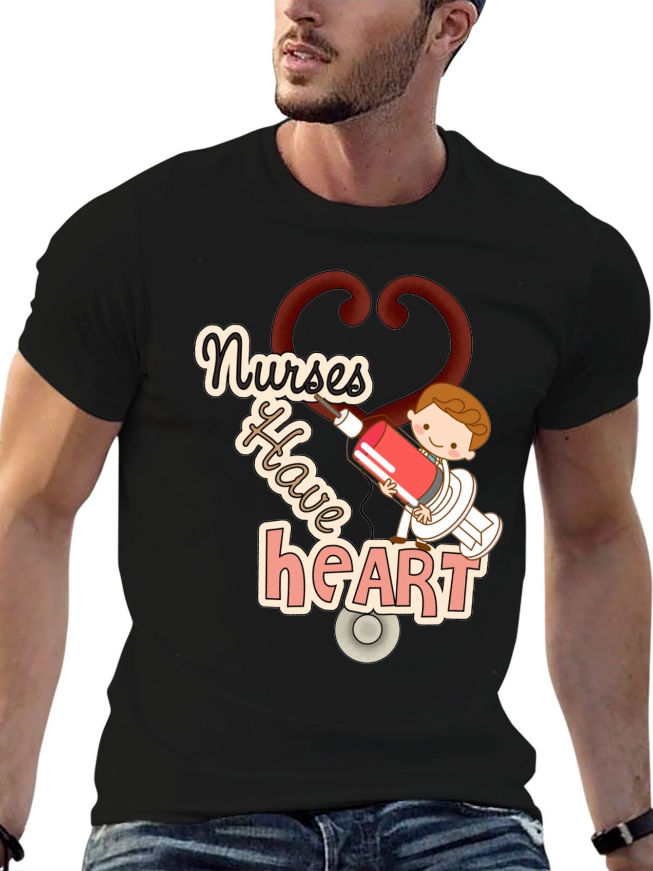 Nurses Have Heart Graphic T-Shirt