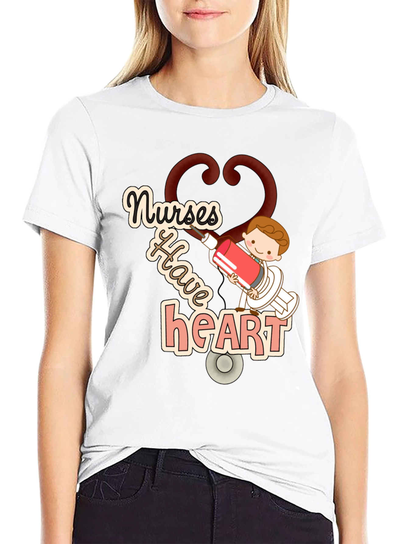 Nurses Have Heart Graphic T-Shirt