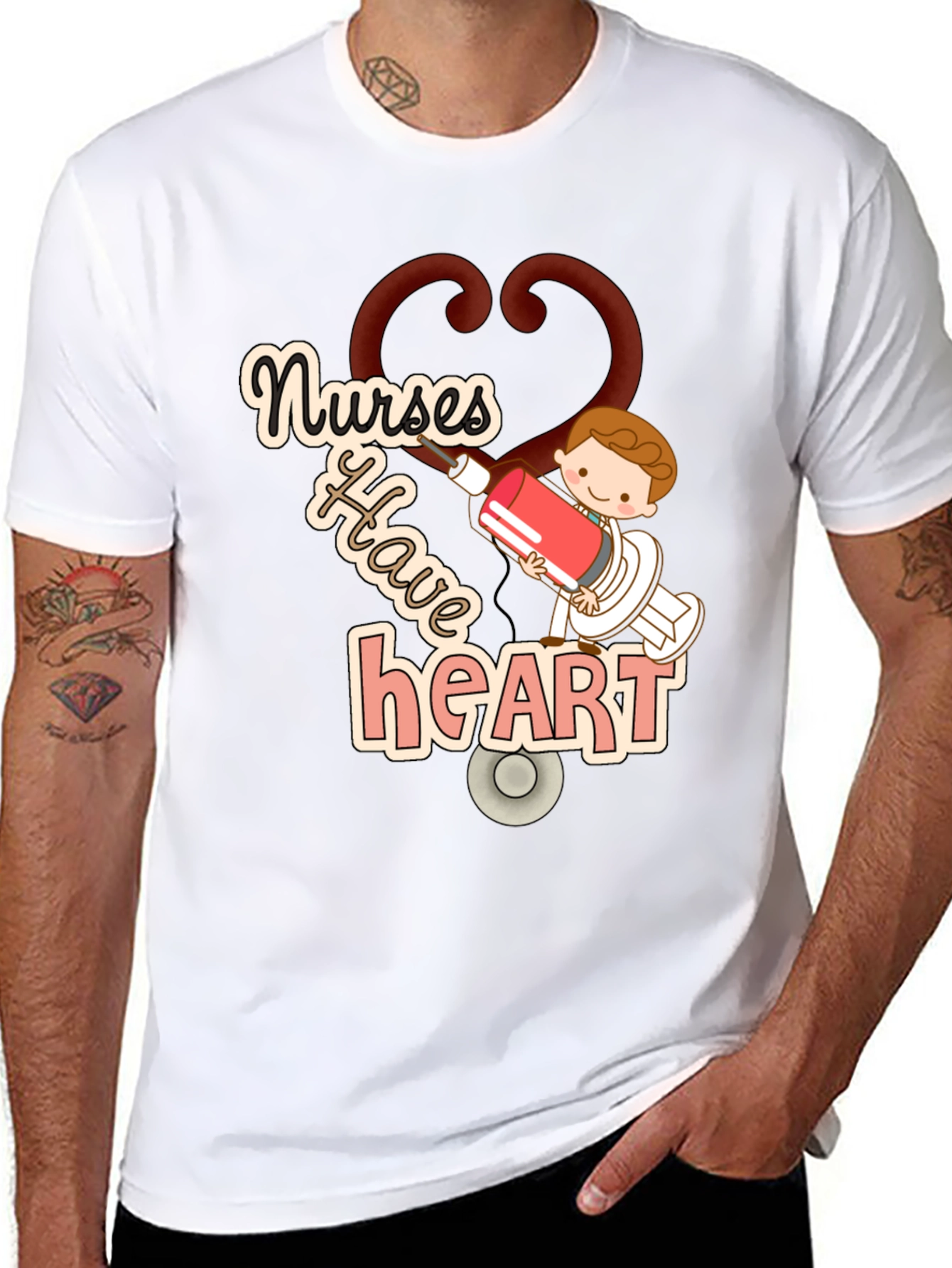Nurses Have Heart Graphic T-Shirt