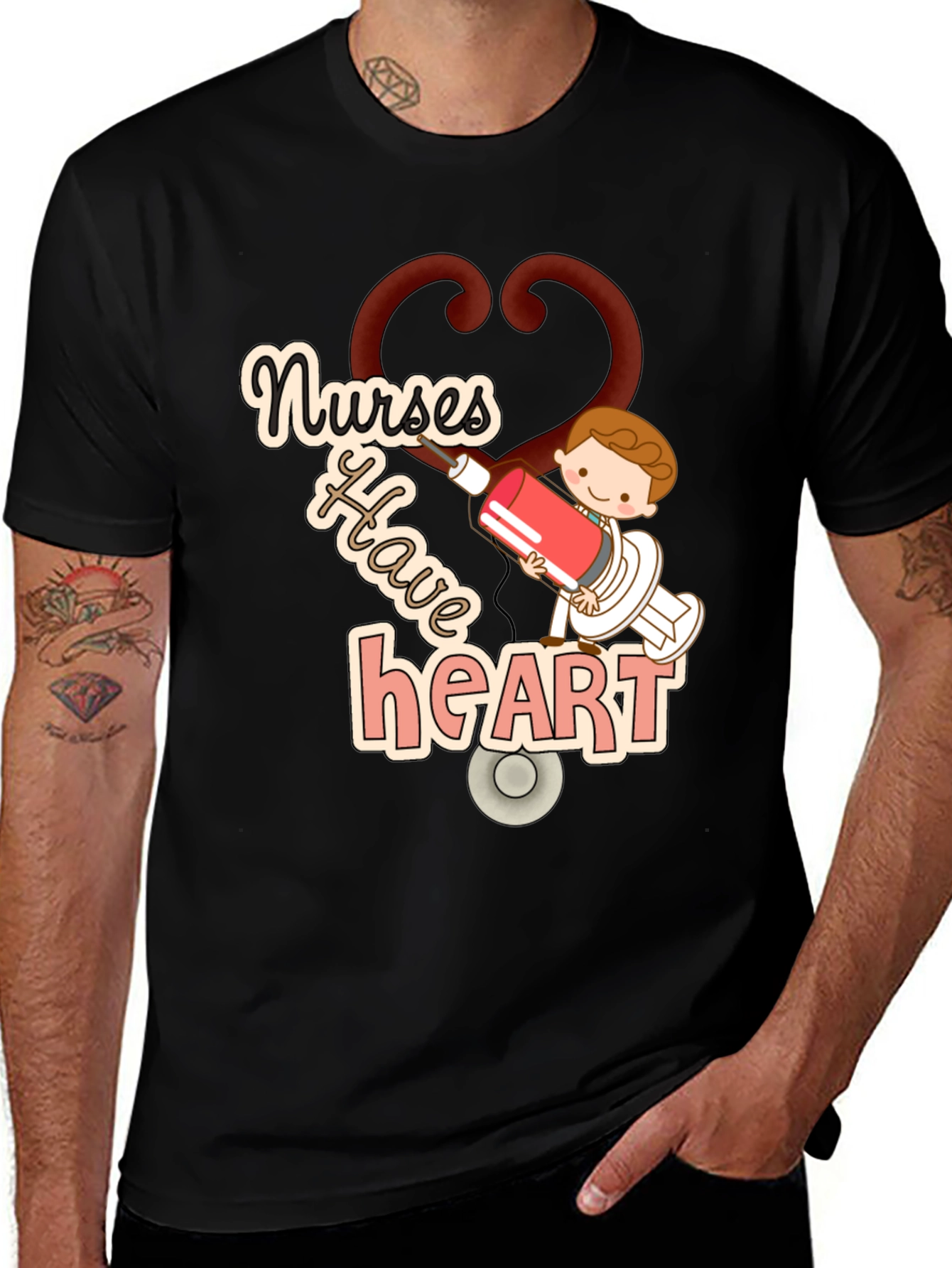 Nurses Have Heart Graphic T-Shirt