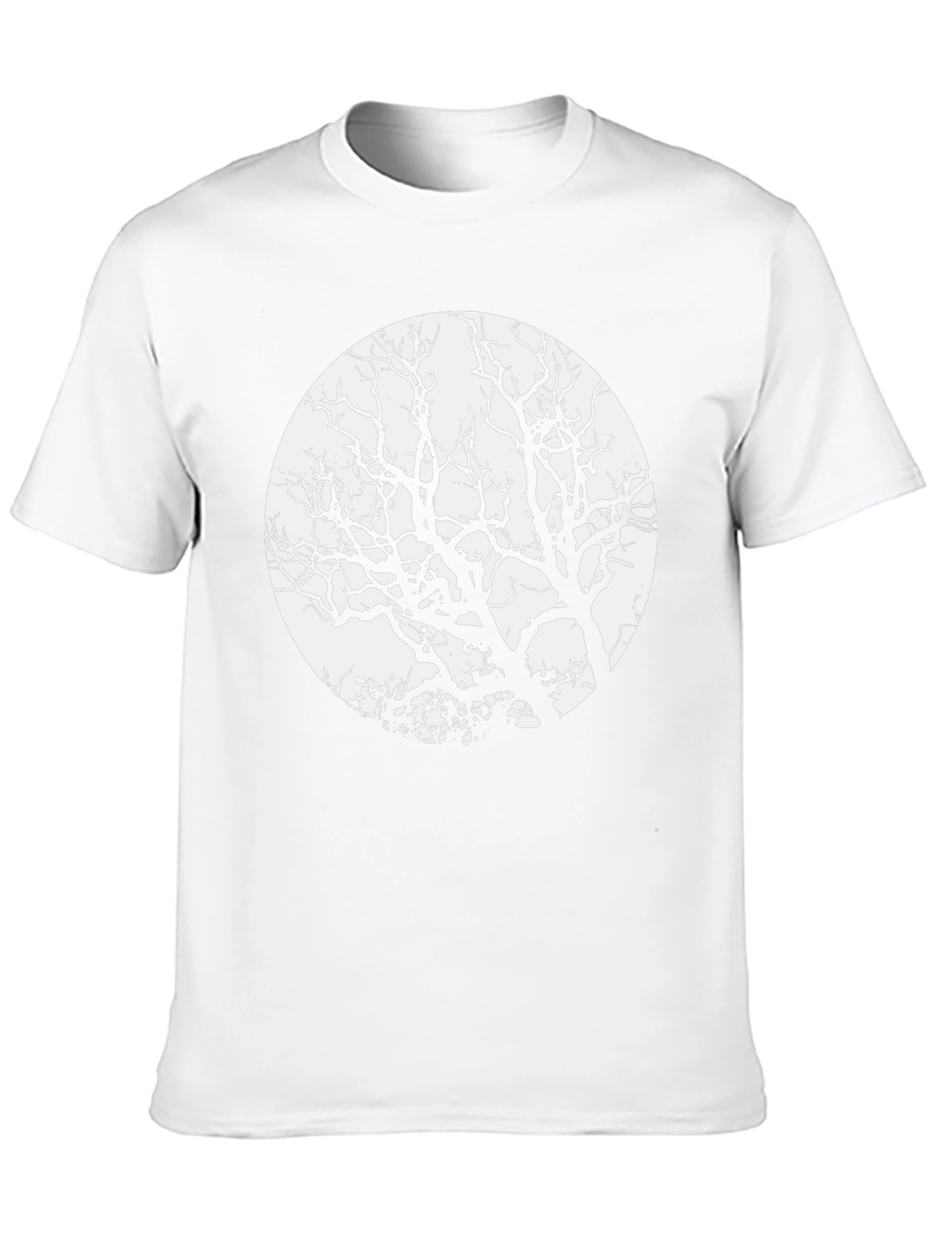 Tree Silhouette Graphic Tee - Black