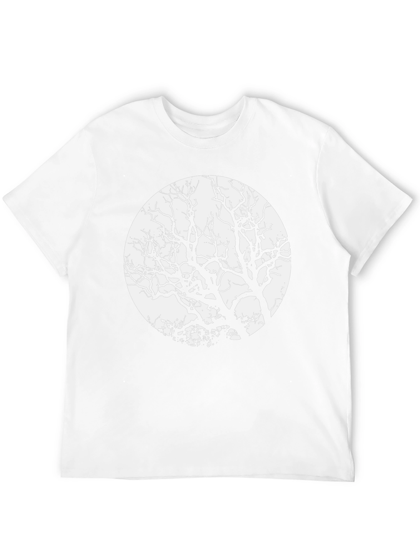Tree Silhouette Graphic Tee - Black