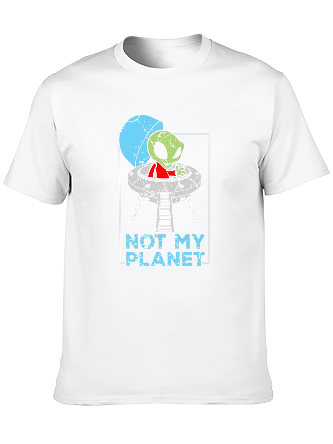 Not My Planet Alien UFO Graphic T-Shirt