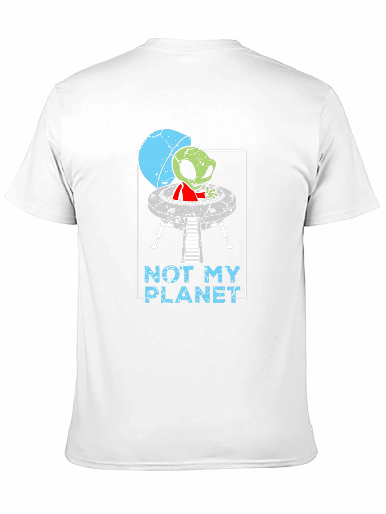 Not My Planet Alien UFO Graphic T-Shirt