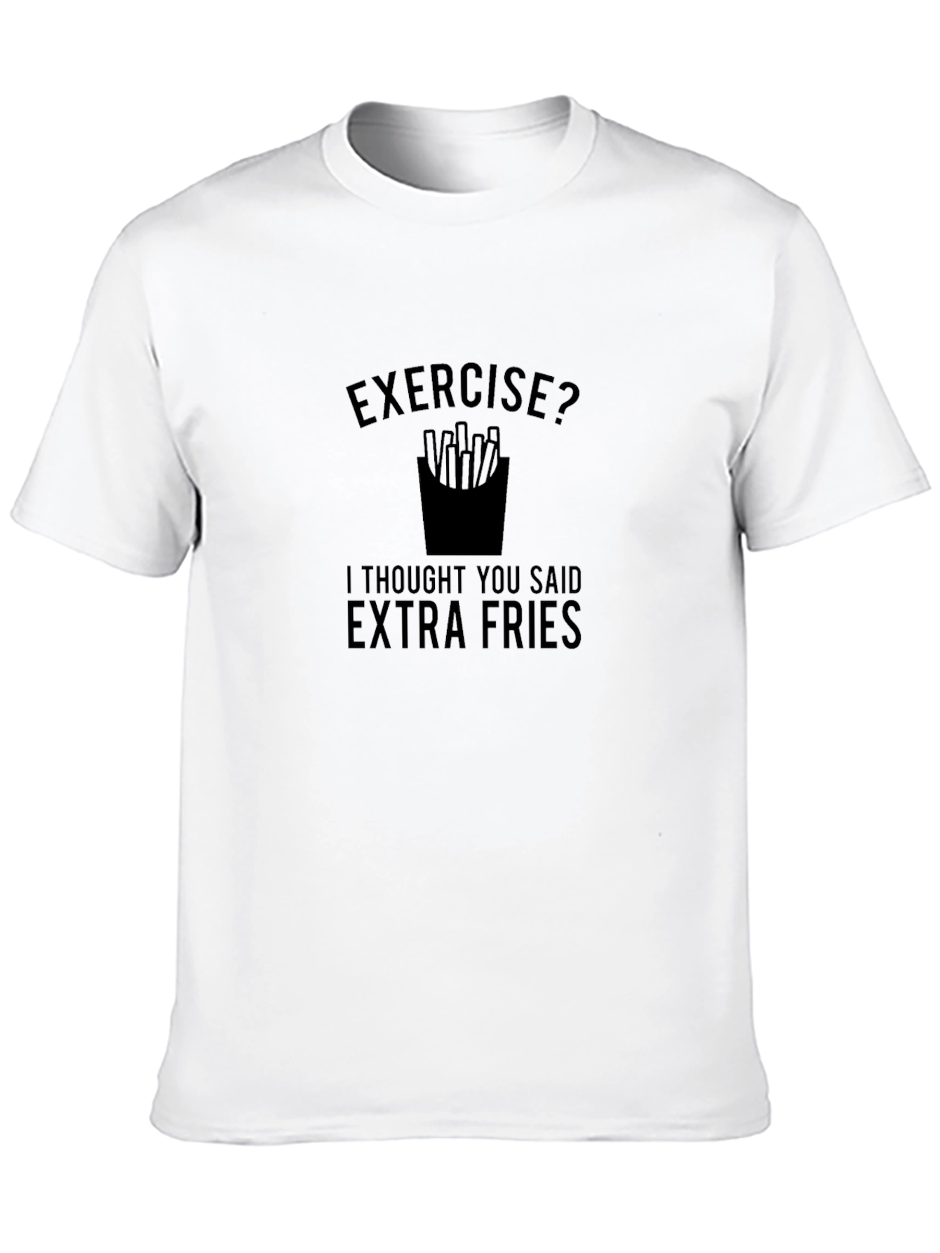 Extra Fries Graphic T-Shirt - Funny Foodie Tee