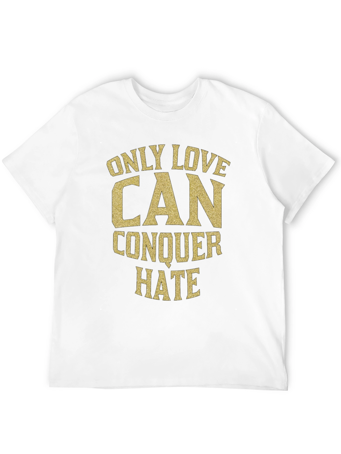 Love Conquers Hate Black Graphic Tee