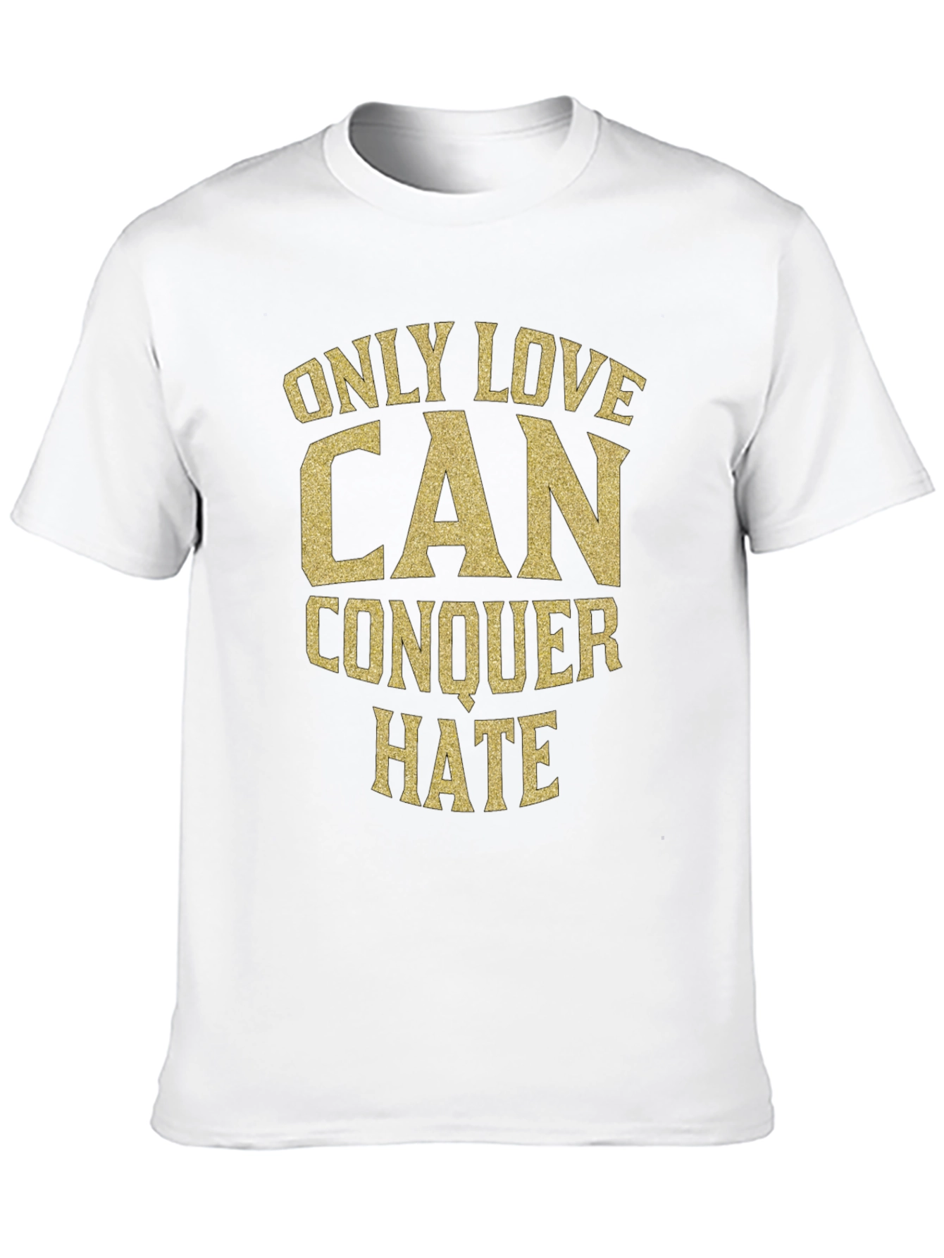 Love Conquers Hate Black Graphic Tee