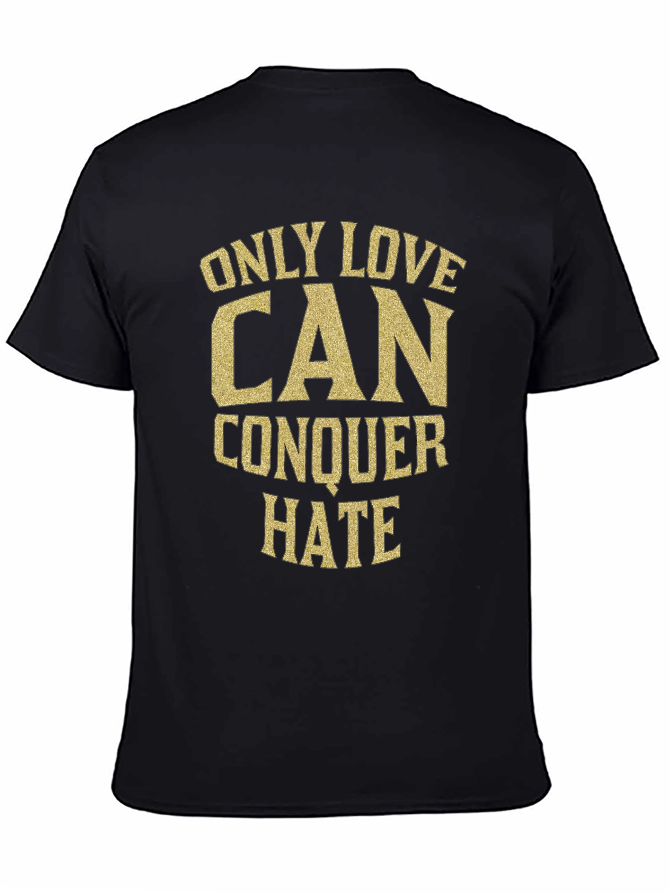 Love Conquers Hate Black Graphic Tee