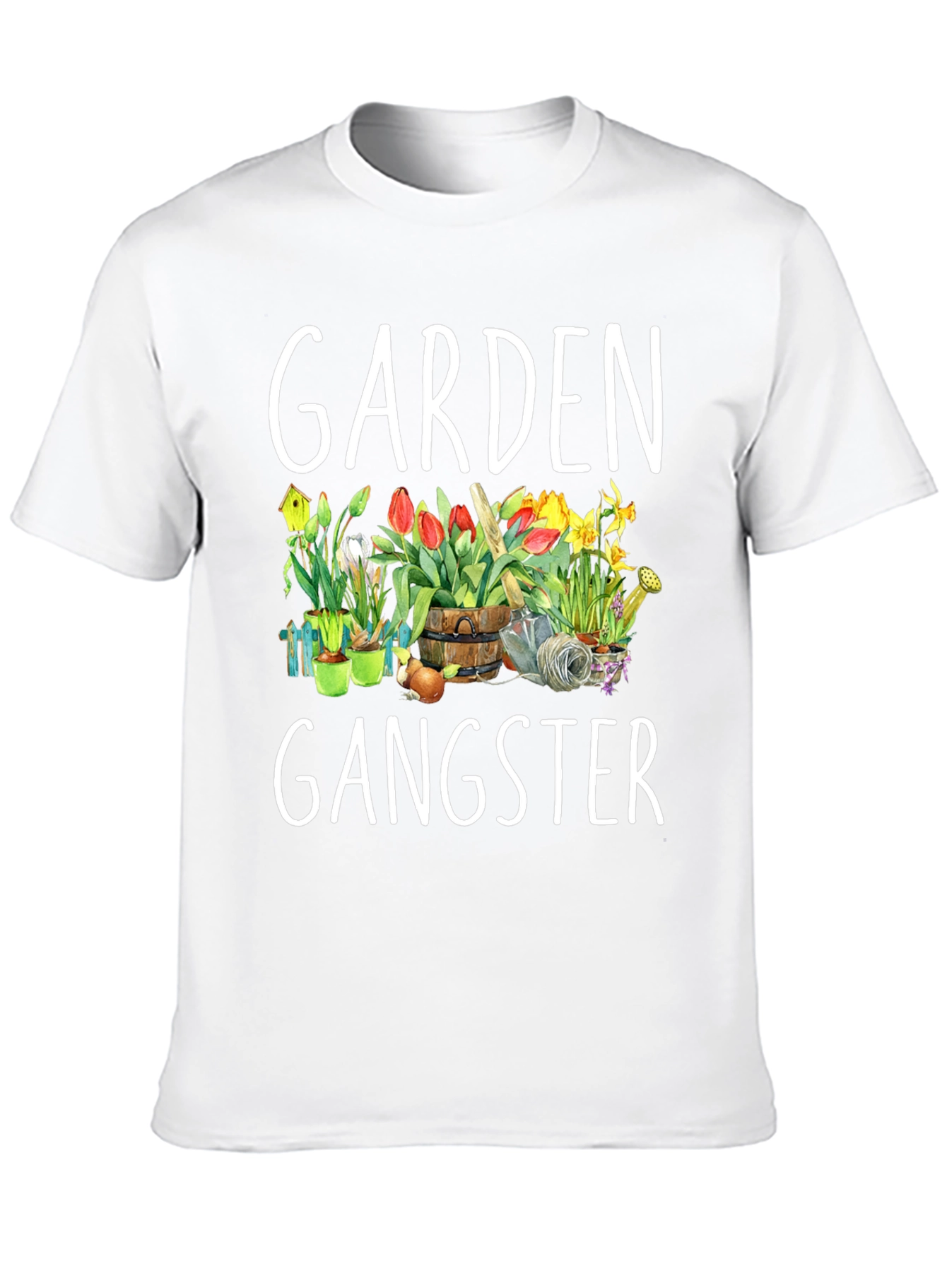 Garden Gangster T-Shirt - Floral Design