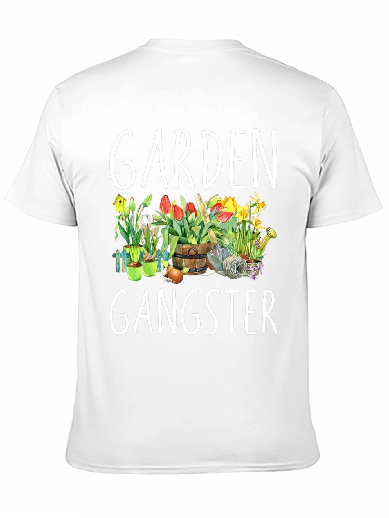 Garden Gangster T-Shirt - Floral Design
