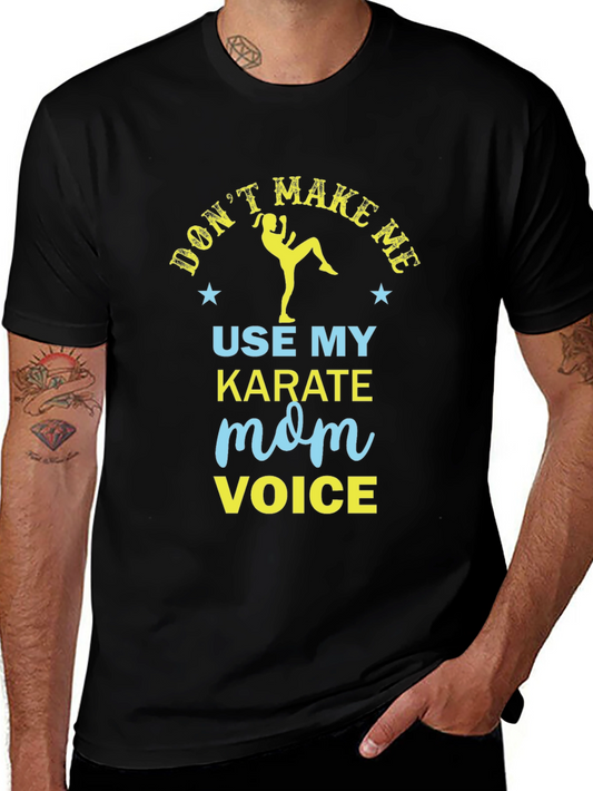 Karate Mom T-Shirt - Novelty Graphic Tee