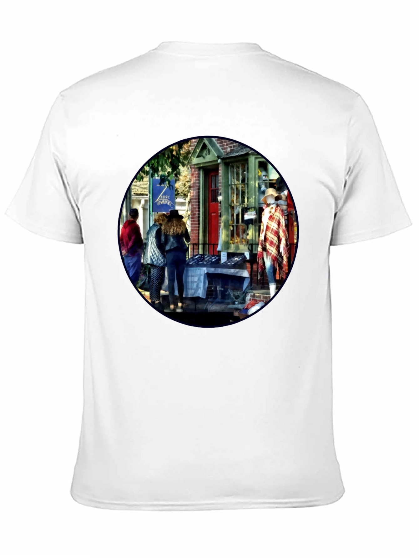 Street Fair Graphic Tee - Black Cotton T-Shirt