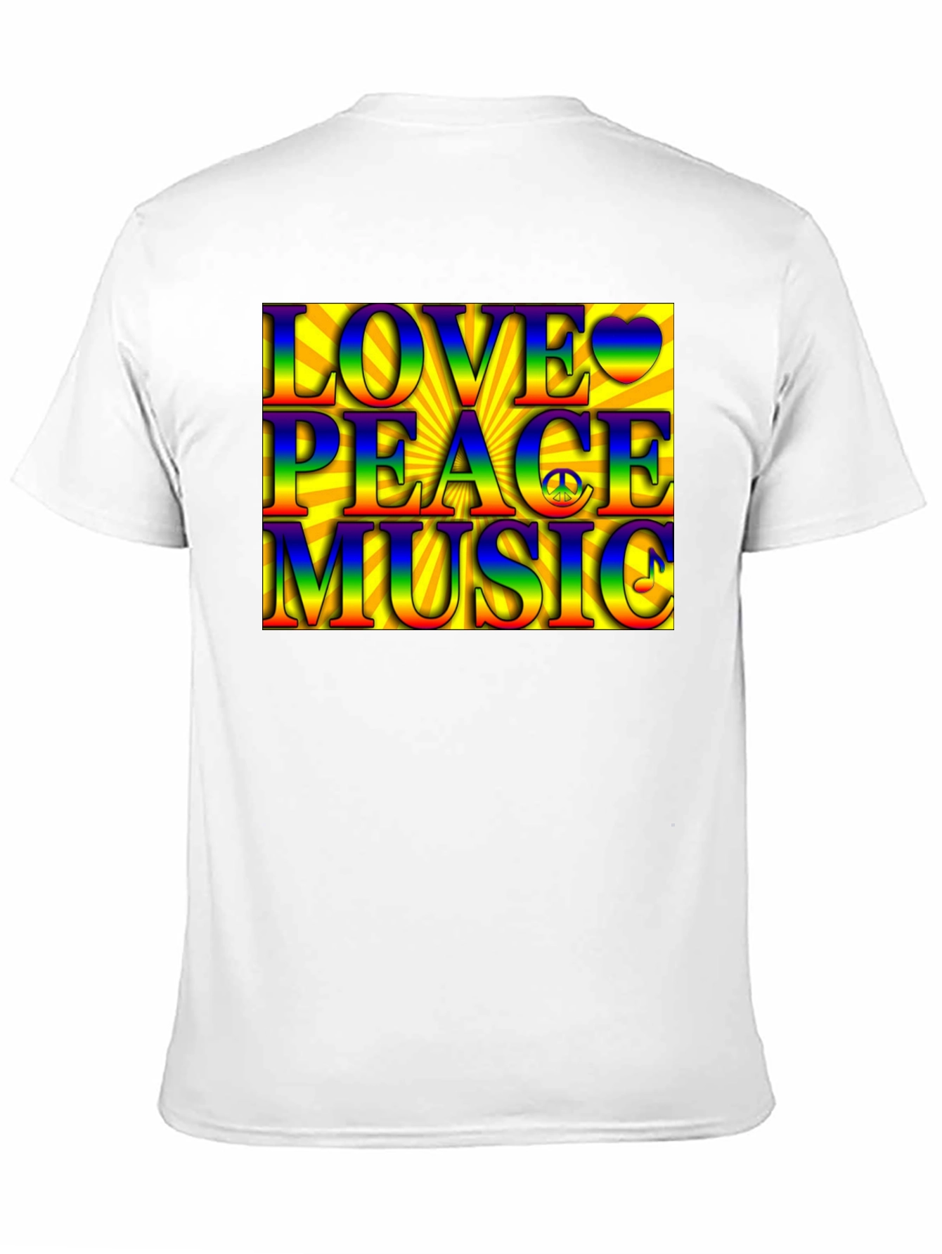 Love Peace Music Rainbow T-Shirt