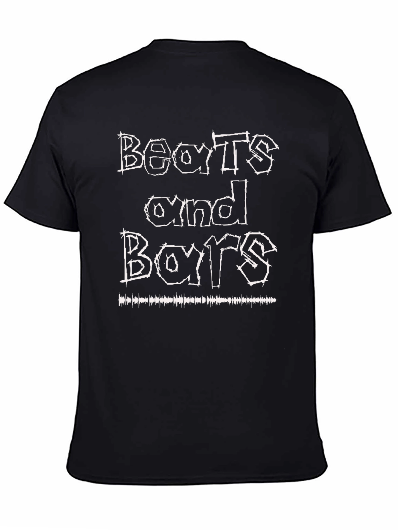 Beats and Bars Graphic Tee - Black Cotton T-Shirt