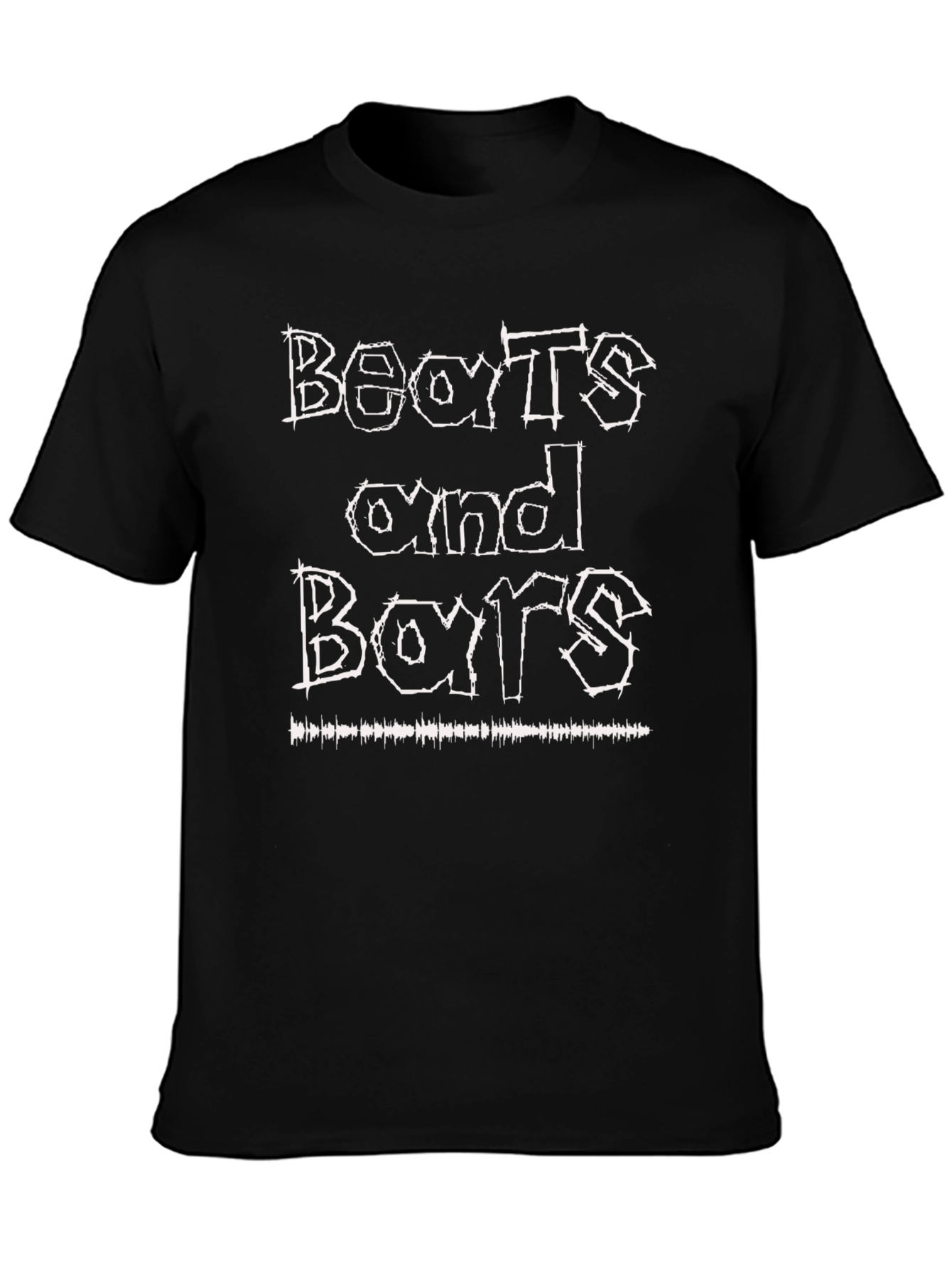 Beats and Bars Graphic Tee - Black Cotton T-Shirt