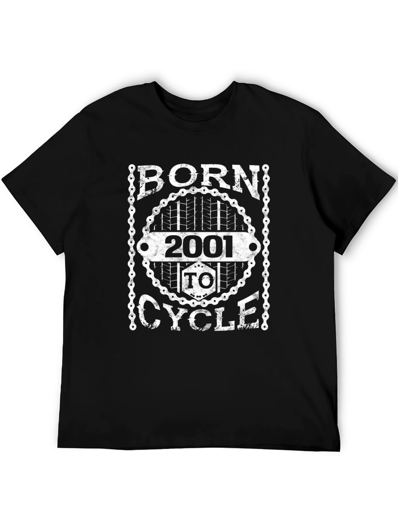 Born 2001 To Cycle Graphic Tee