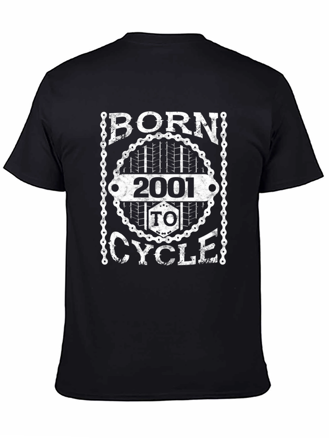 Born 2001 To Cycle Graphic Tee