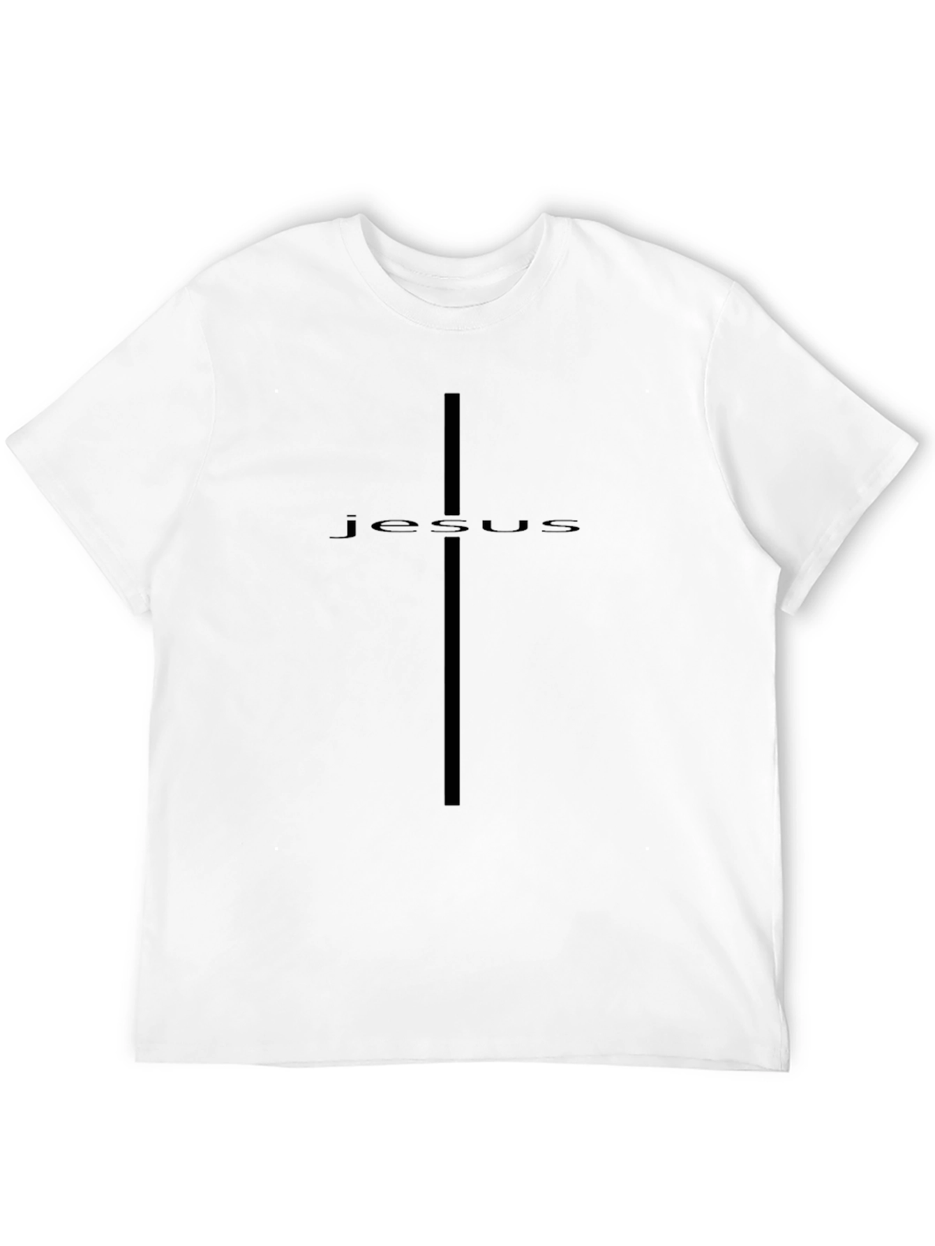 Jesus Cross Black T-Shirt Christian Apparel