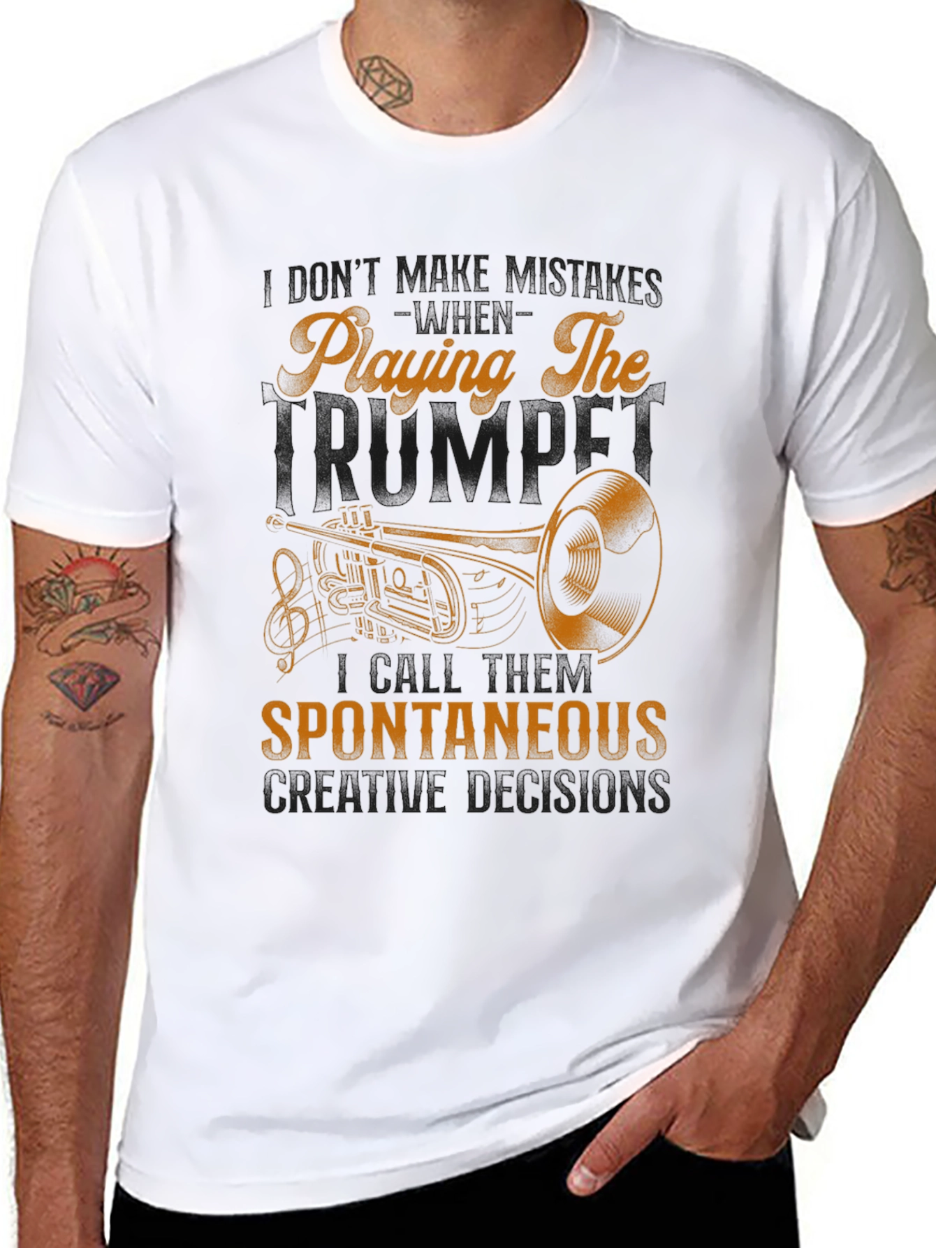 Trumpet Player T-Shirt: Spontaneous Creative Decisions