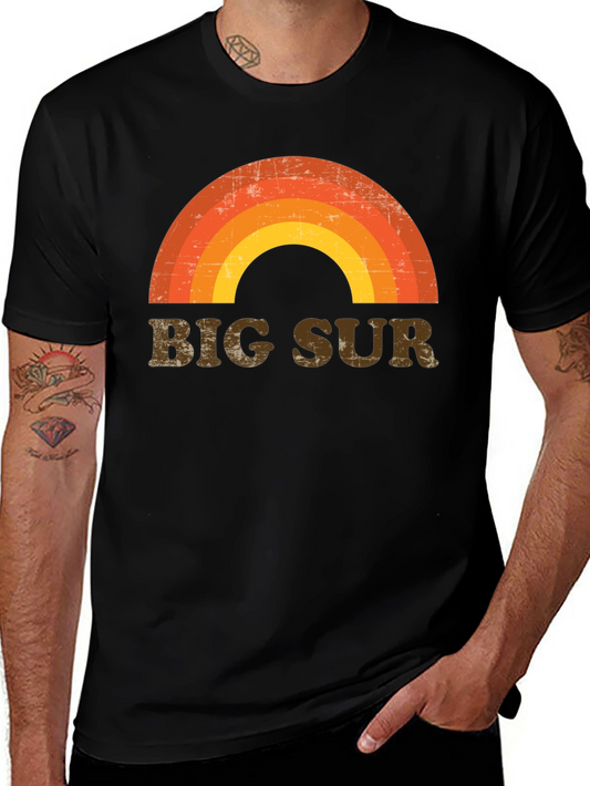 Retro Big Sur Rainbow Graphic T-Shirt