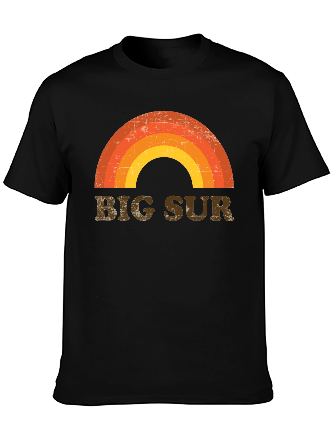 Retro Big Sur Rainbow Graphic T-Shirt