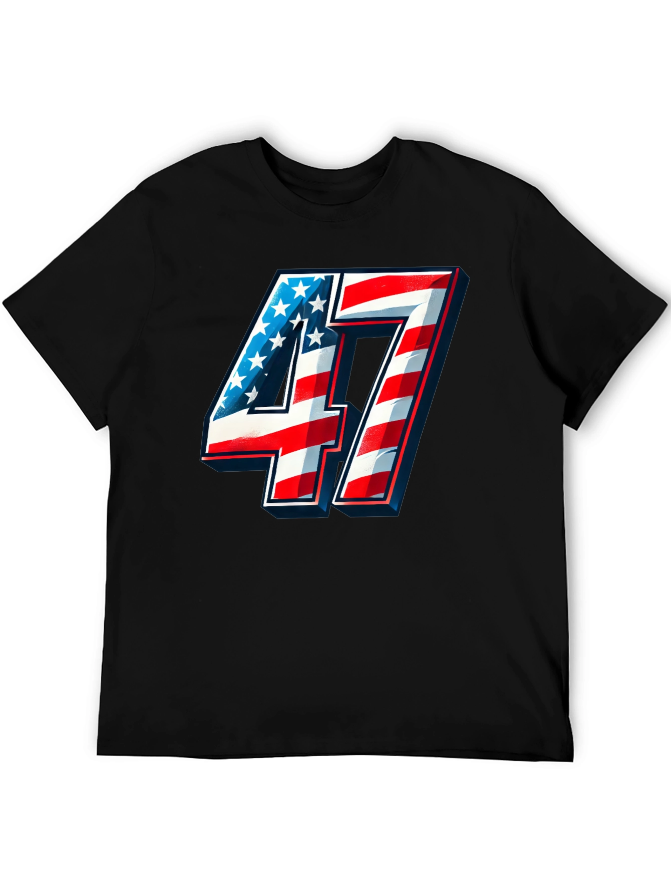 Patriotic Number 47 T-Shirt - Americana Graphic Tee