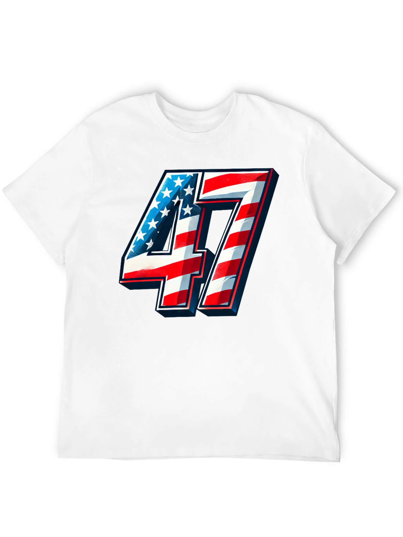 Patriotic Number 47 T-Shirt - Americana Graphic Tee