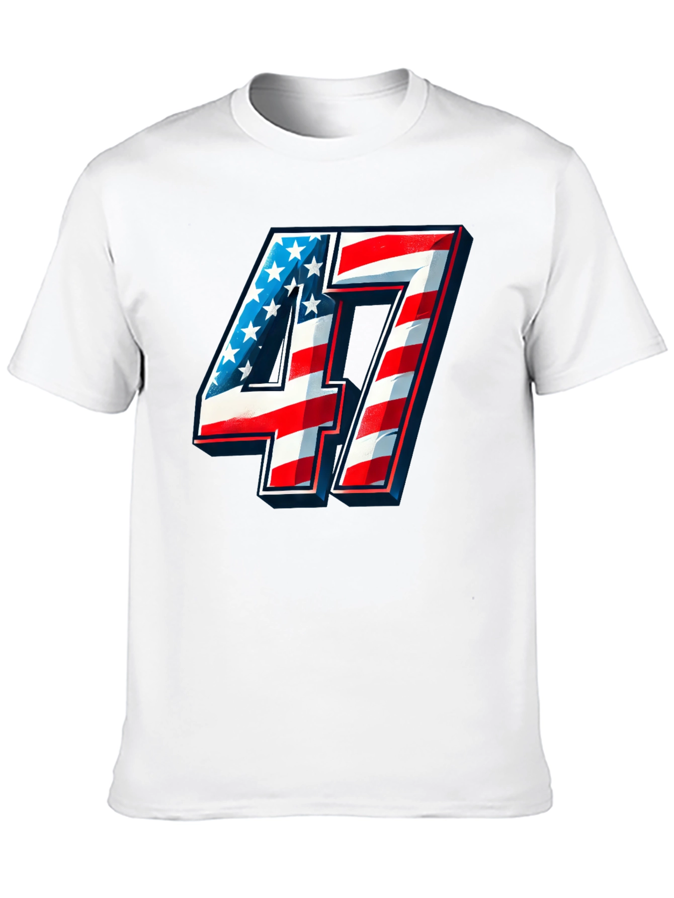 Patriotic Number 47 T-Shirt - Americana Graphic Tee