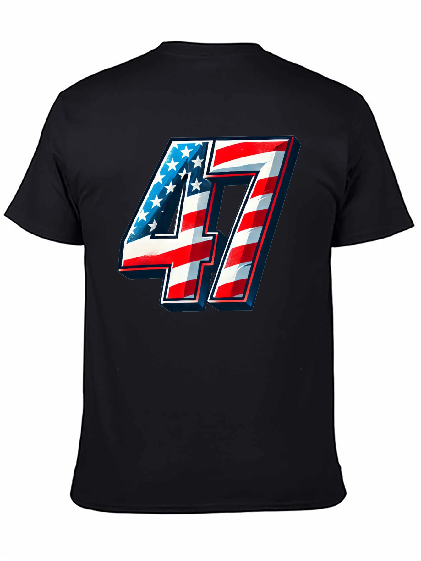 Patriotic Number 47 T-Shirt - Americana Graphic Tee
