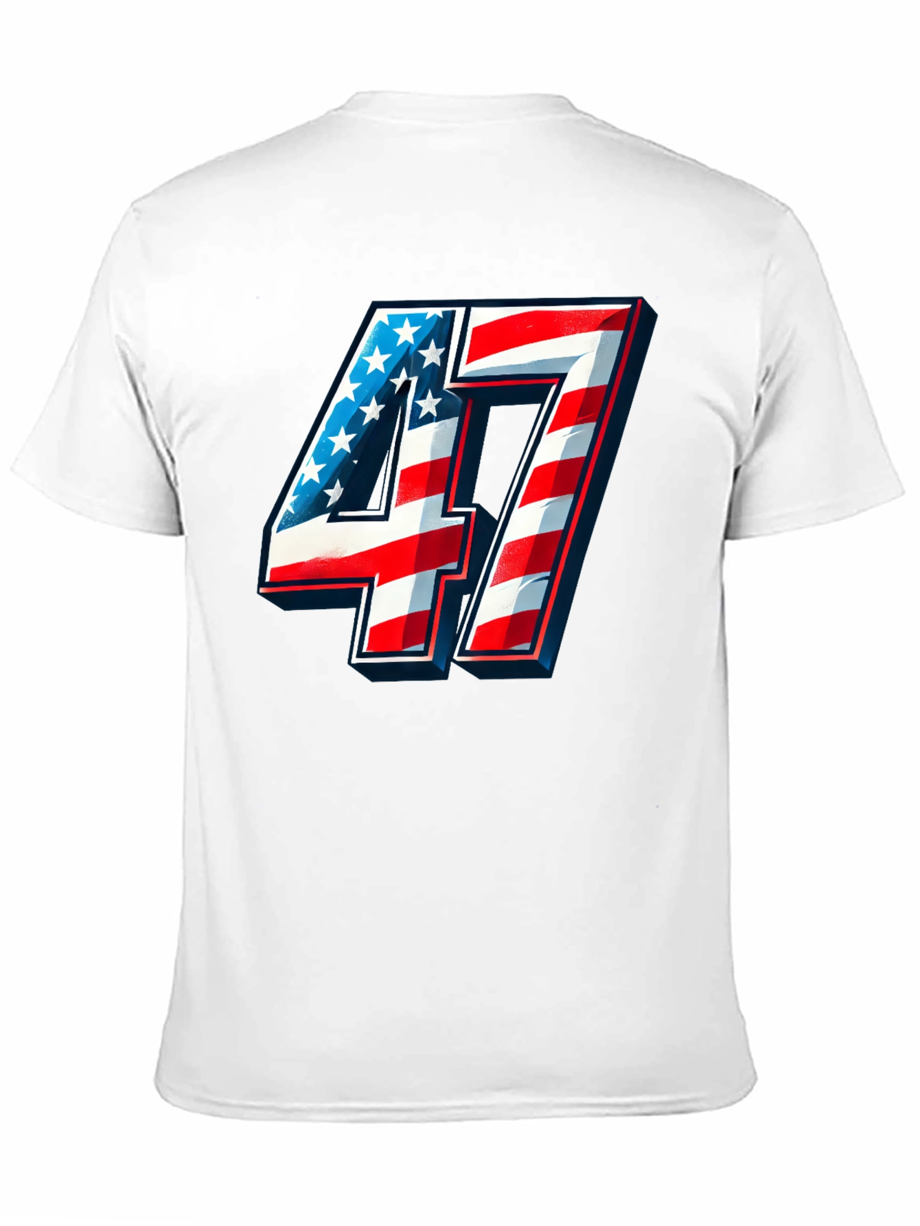 Patriotic Number 47 T-Shirt - Americana Graphic Tee