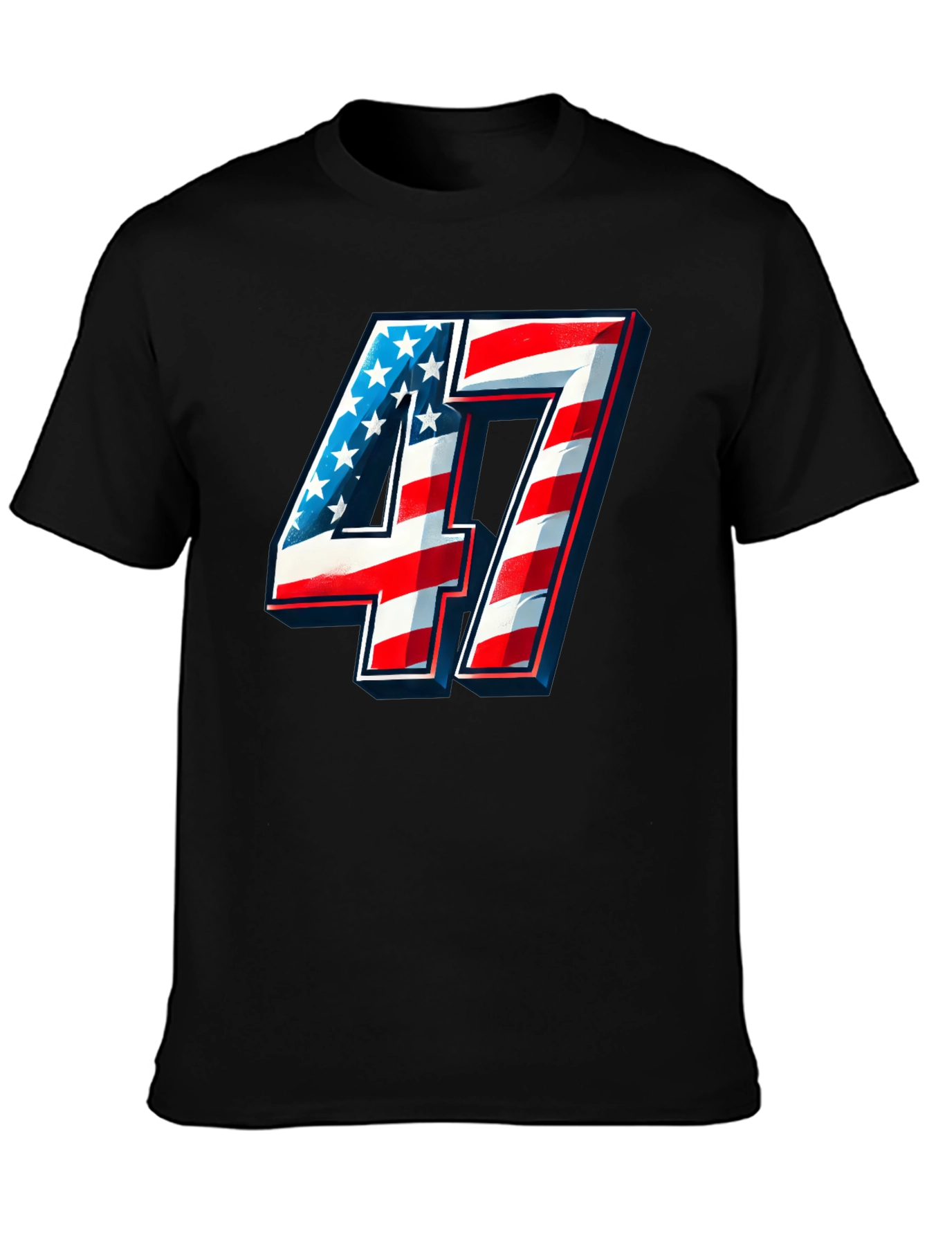 Patriotic Number 47 T-Shirt - Americana Graphic Tee