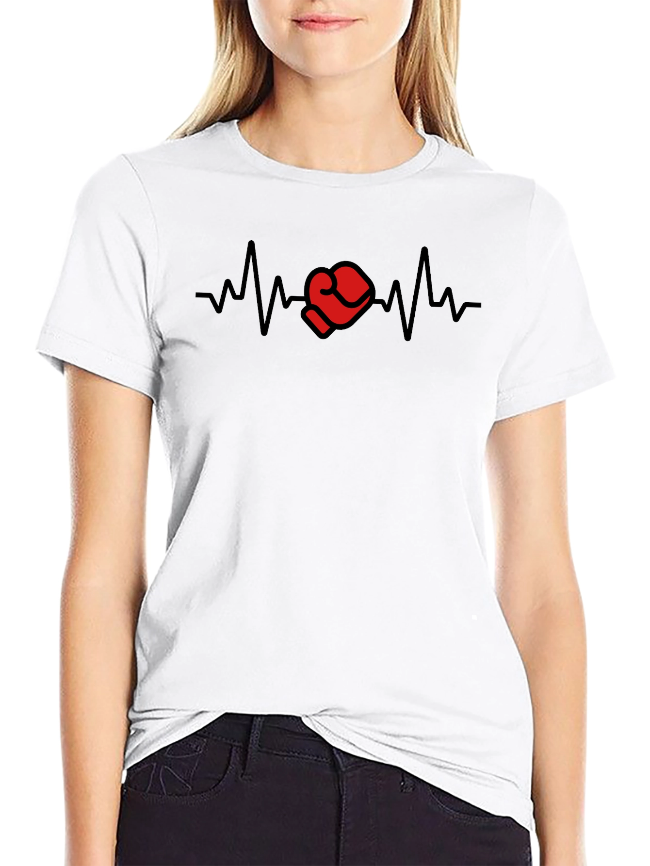 Boxing Heartbeat T-Shirt - Punching Love