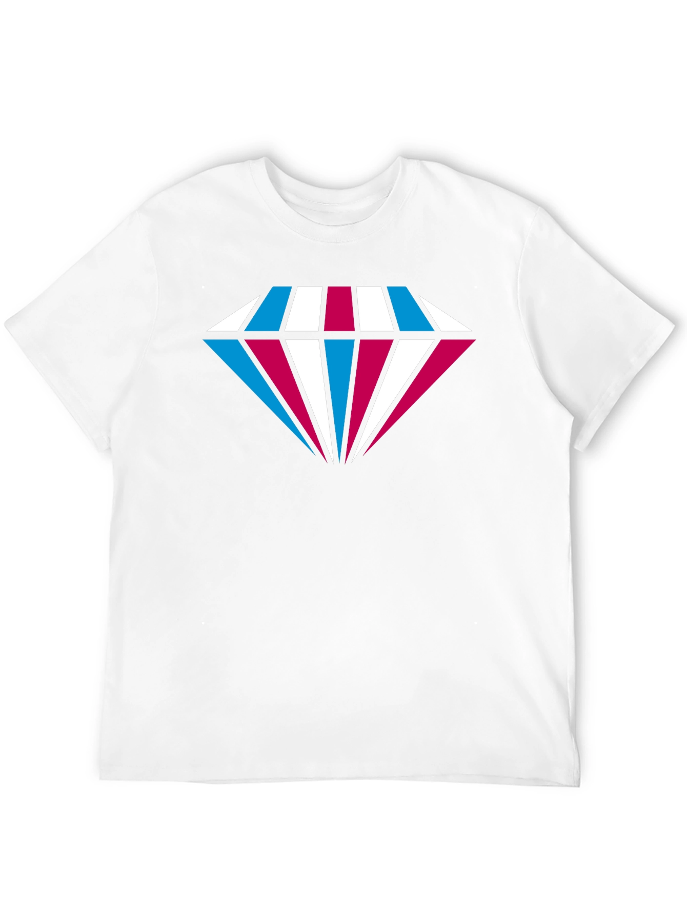 Diamond Pattern Graphic Black Tee Shirt