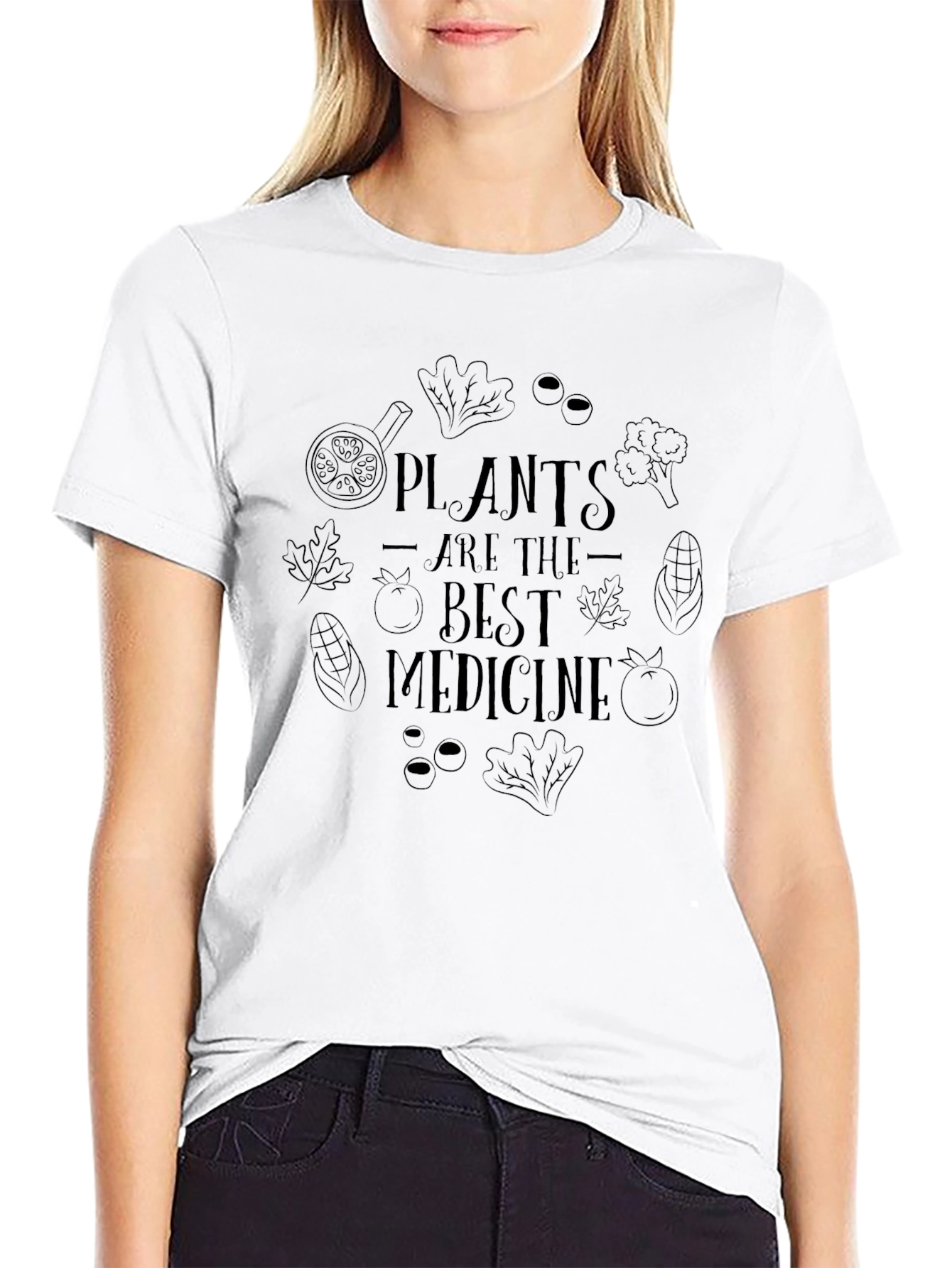 Plants are the Best Medicine T-Shirt Vegan Tee