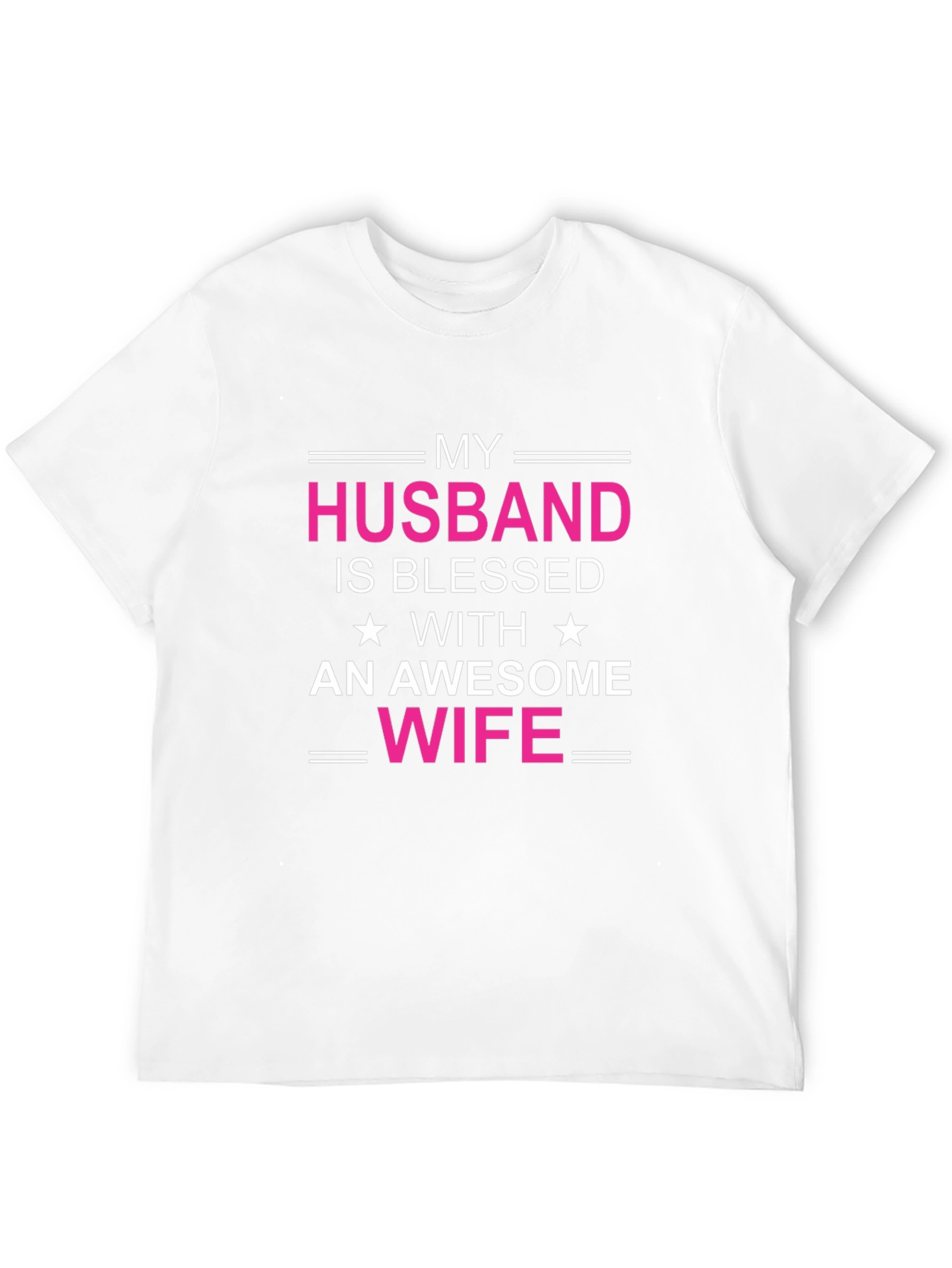 Husband Blessed with Awesome Wife Graphic T-Shirt