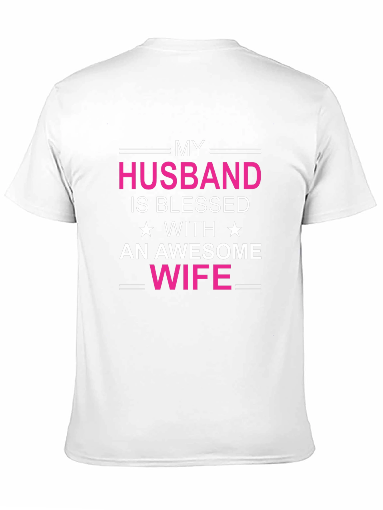 Husband Blessed with Awesome Wife Graphic T-Shirt