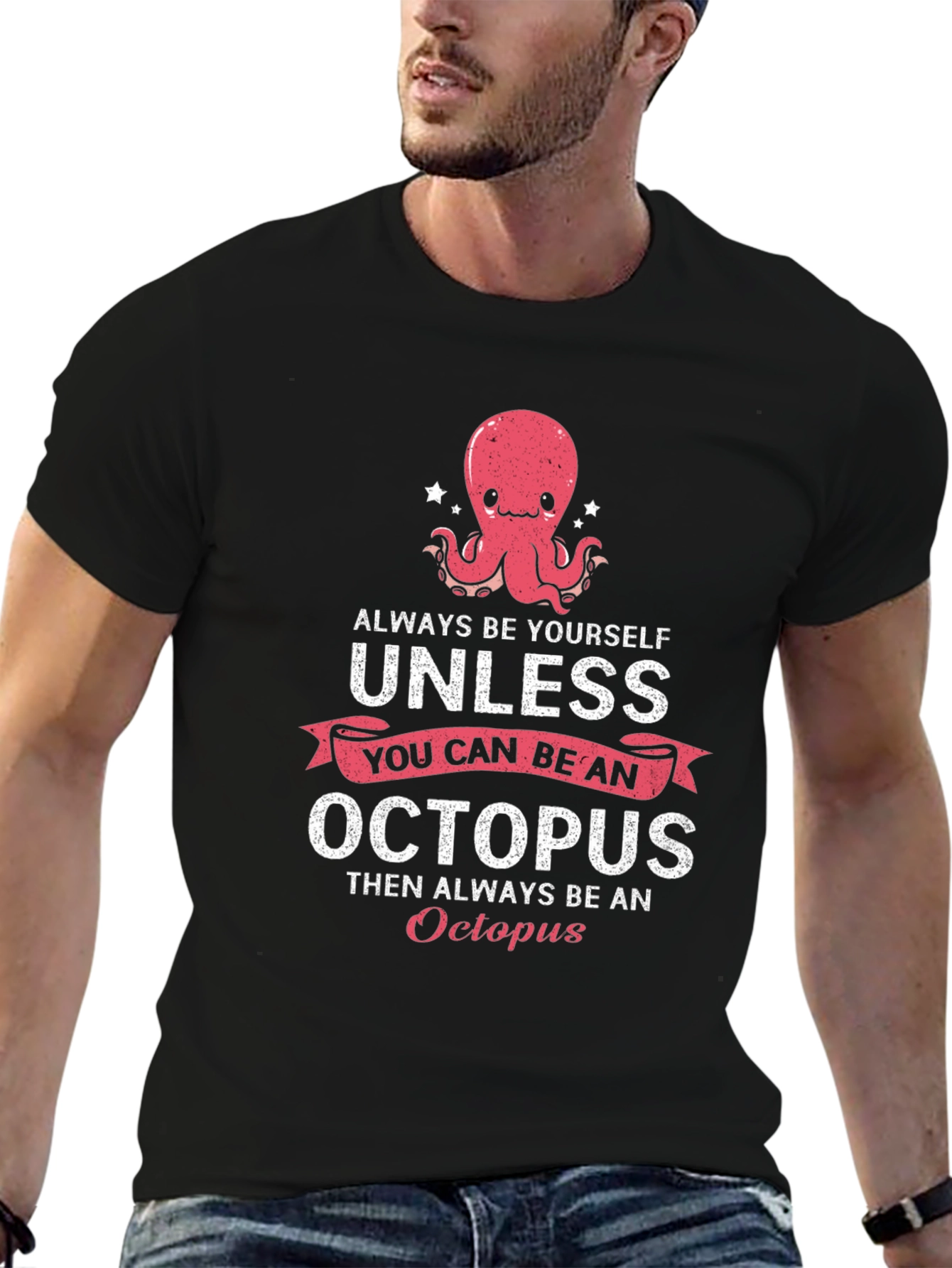 Funny Octopus Graphic T-Shirt