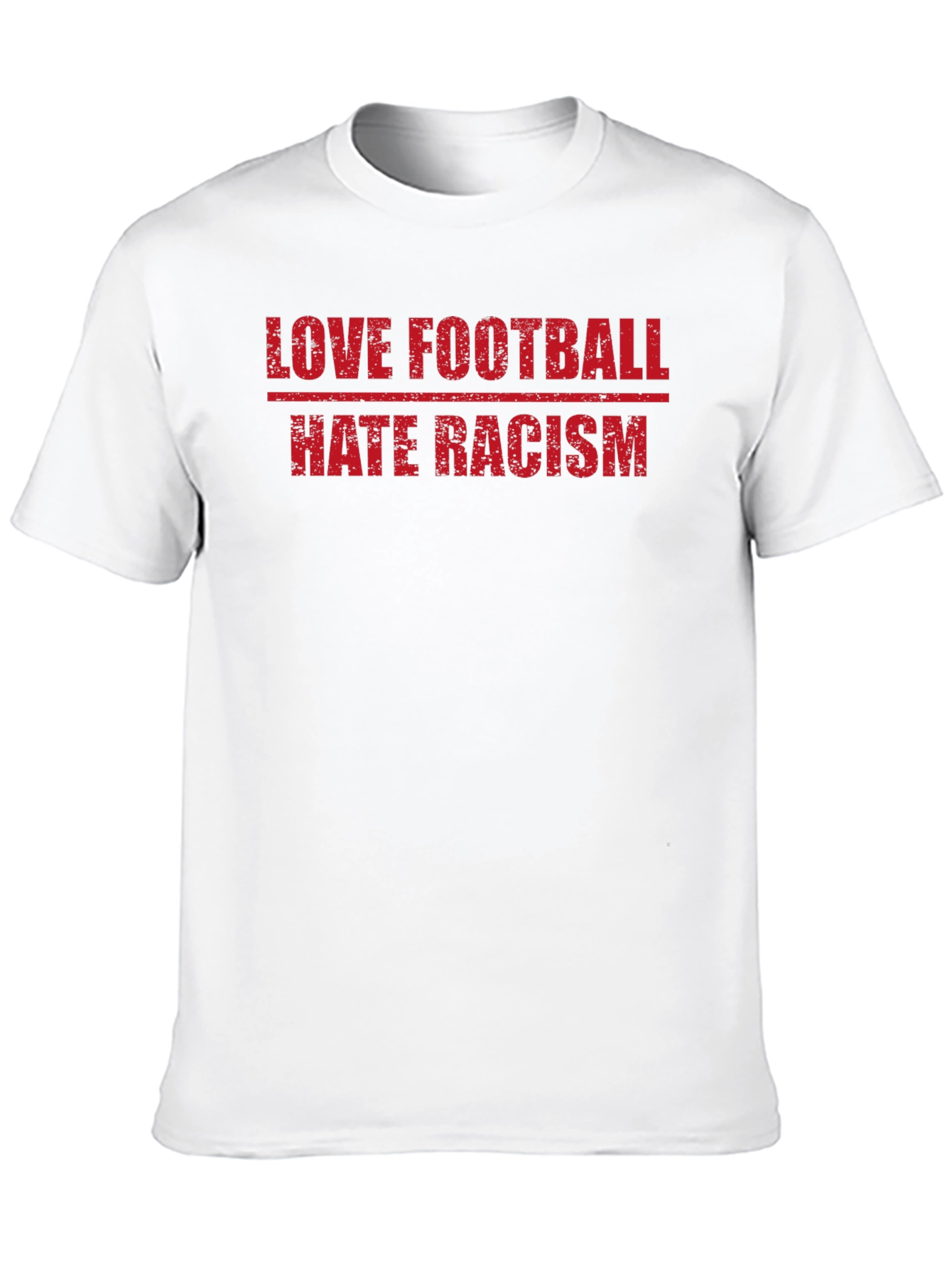 Love Football Hate Racism Graphic T-Shirt