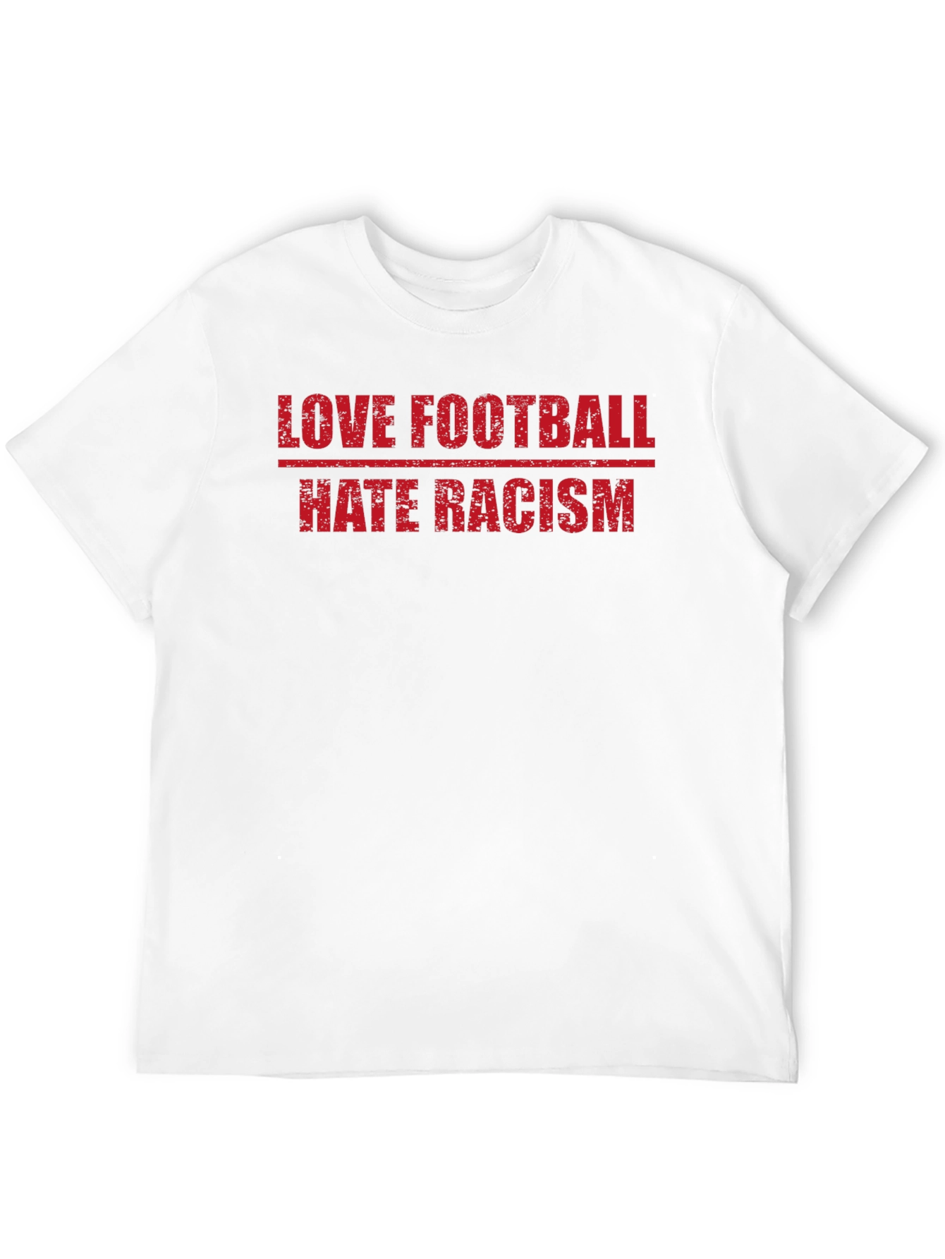 Love Football Hate Racism Graphic T-Shirt