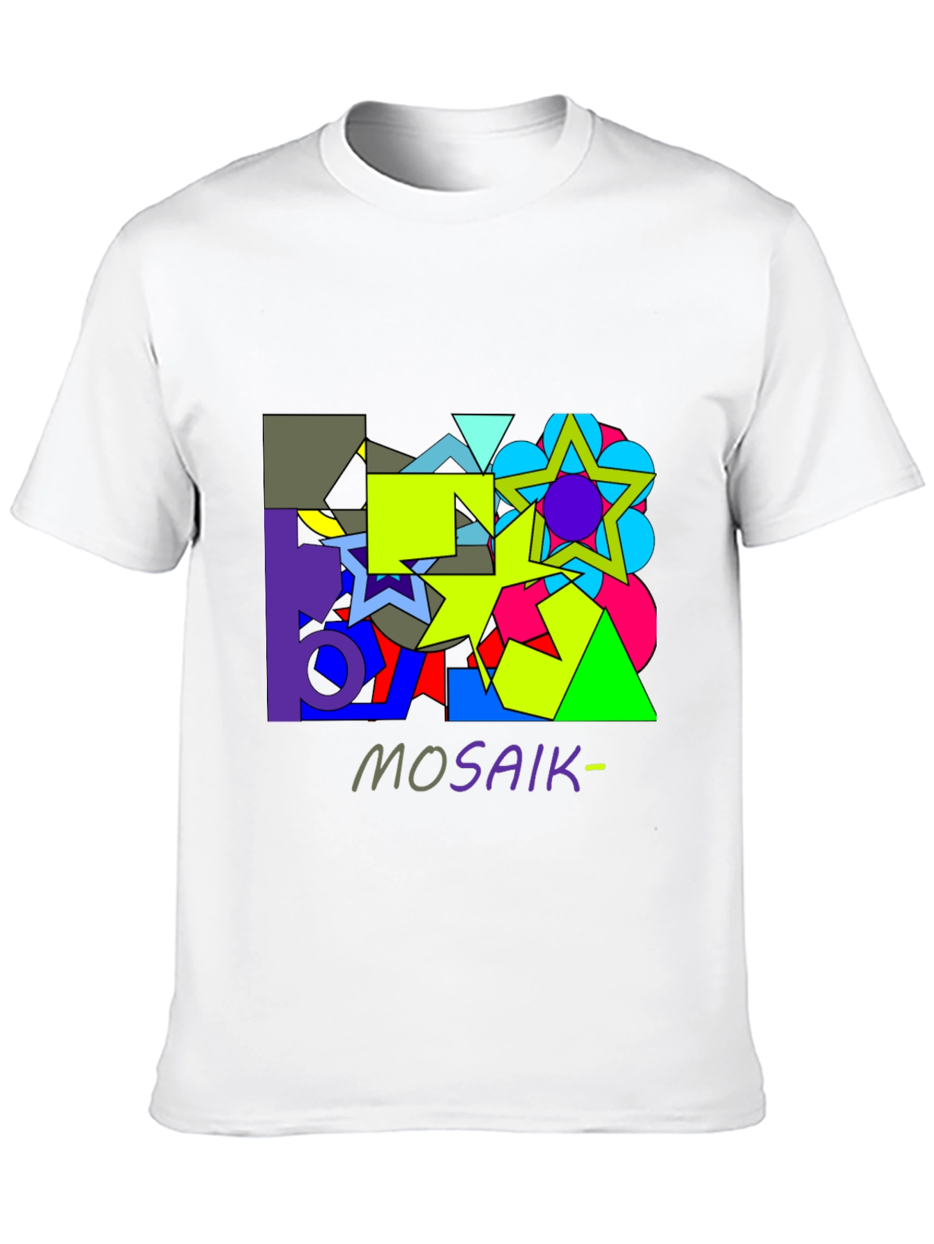 Abstract Geometric Mosaic Graphic T-Shirt - Unisex