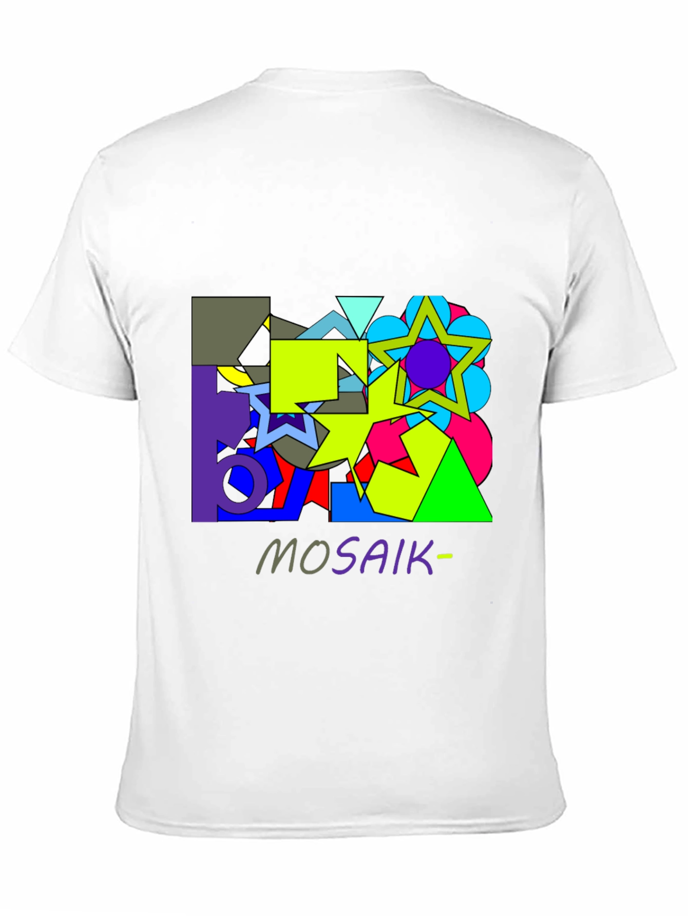 Abstract Geometric Mosaic Graphic T-Shirt - Unisex